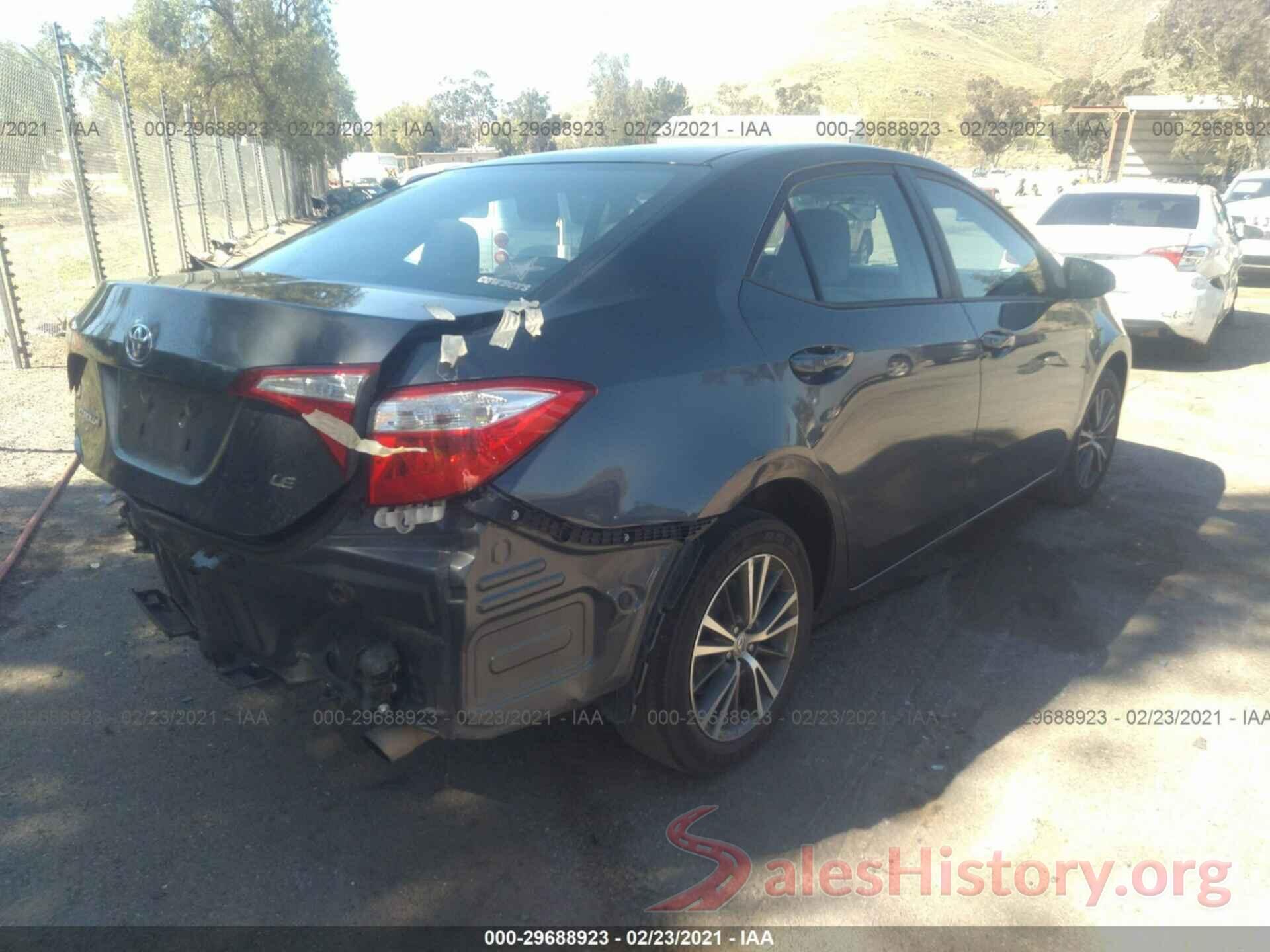 5YFBURHEXGP405655 2016 TOYOTA COROLLA