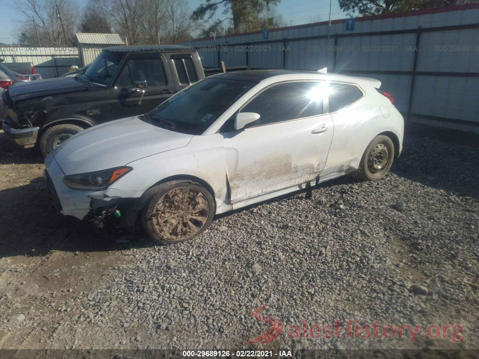 KMHTG6AFXKU003445 2019 HYUNDAI VELOSTER