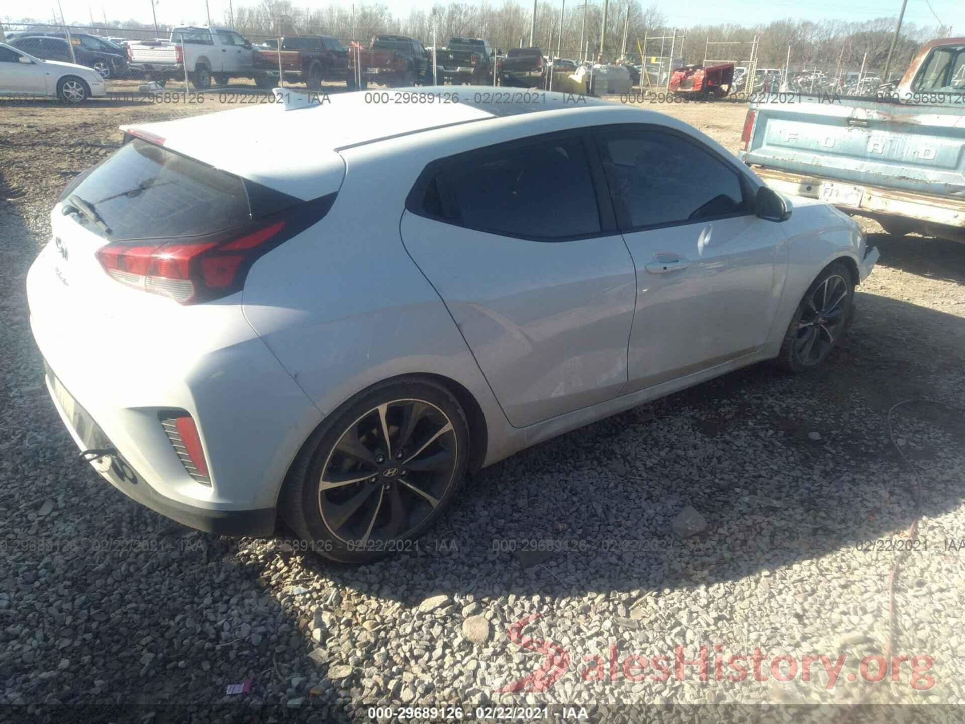 KMHTG6AFXKU003445 2019 HYUNDAI VELOSTER