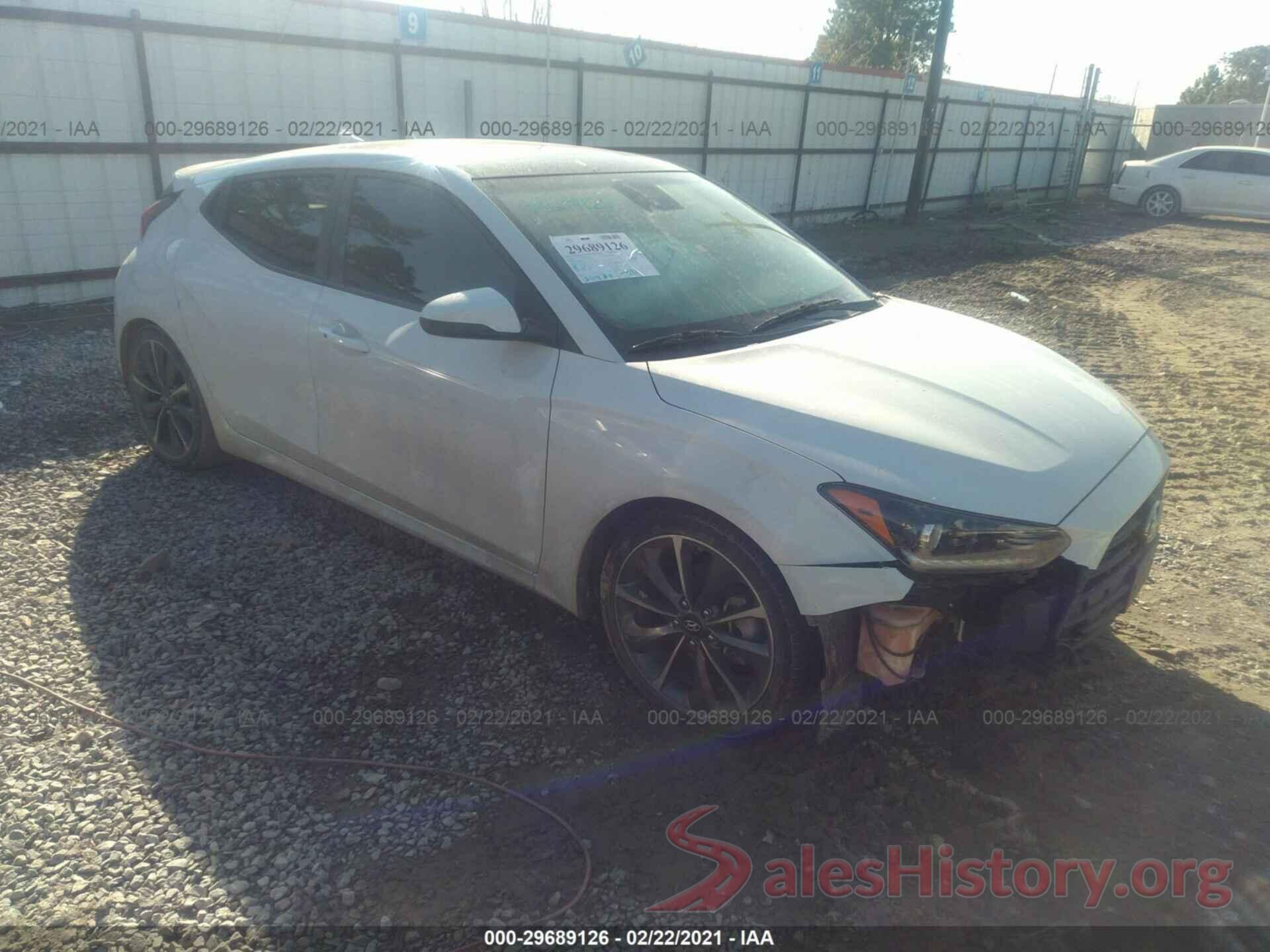 KMHTG6AFXKU003445 2019 HYUNDAI VELOSTER