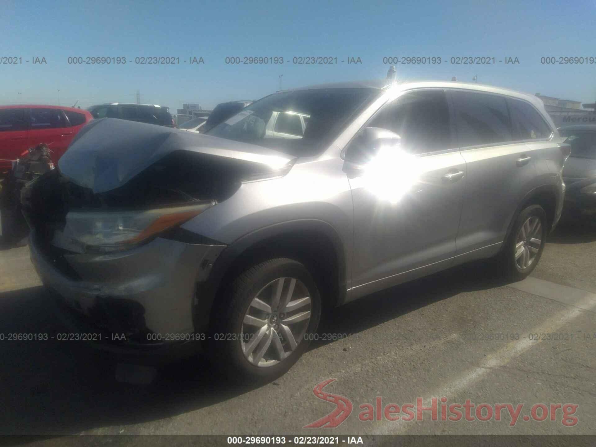 5TDZKRFH3GS141526 2016 TOYOTA HIGHLANDER