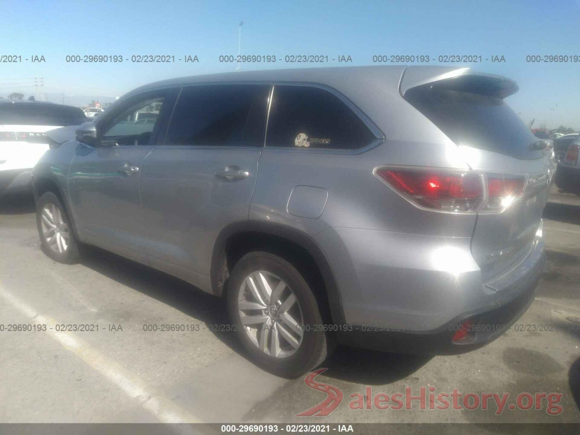 5TDZKRFH3GS141526 2016 TOYOTA HIGHLANDER