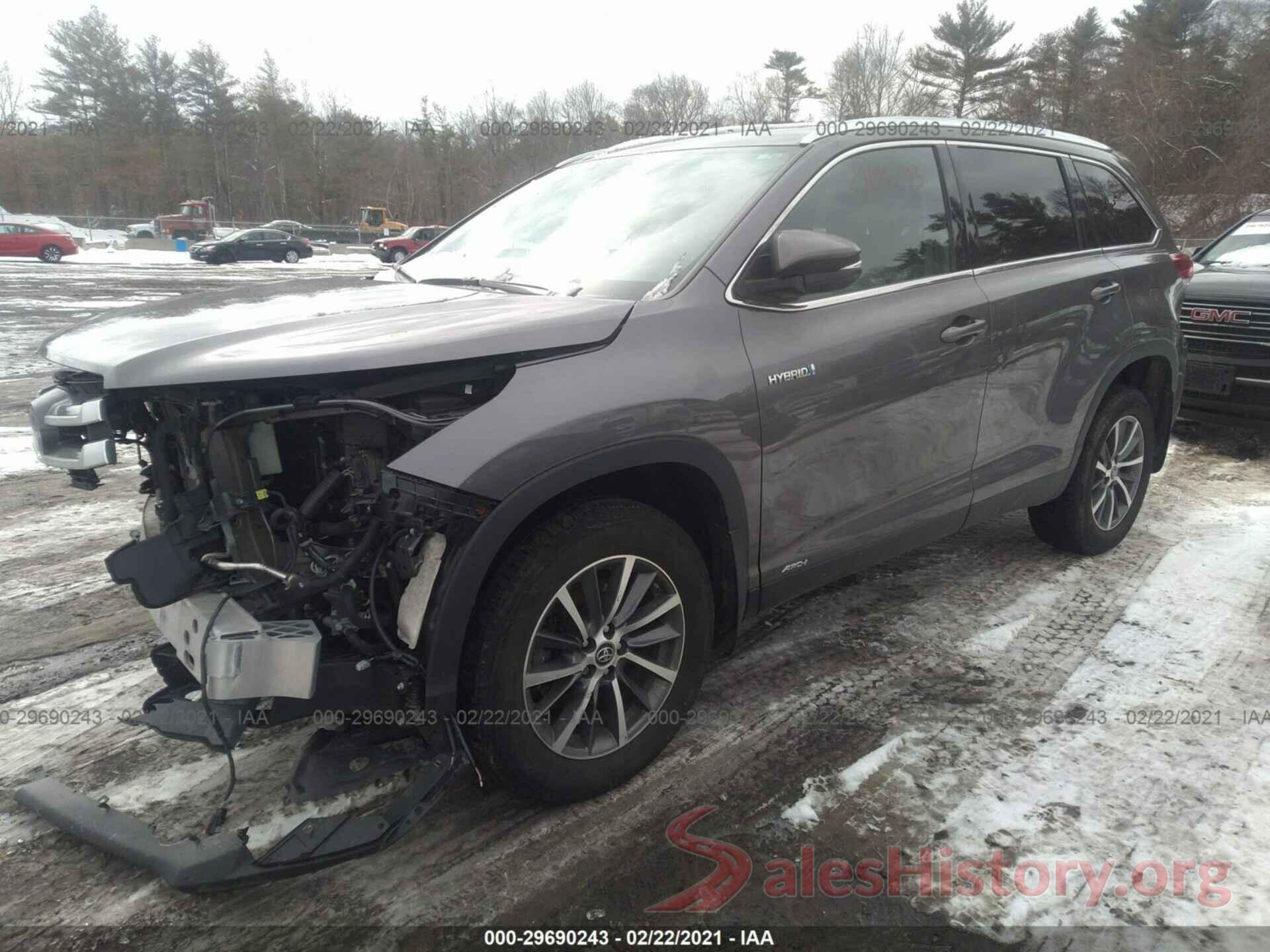 5TDJGRFH5KS061619 2019 TOYOTA HIGHLANDER