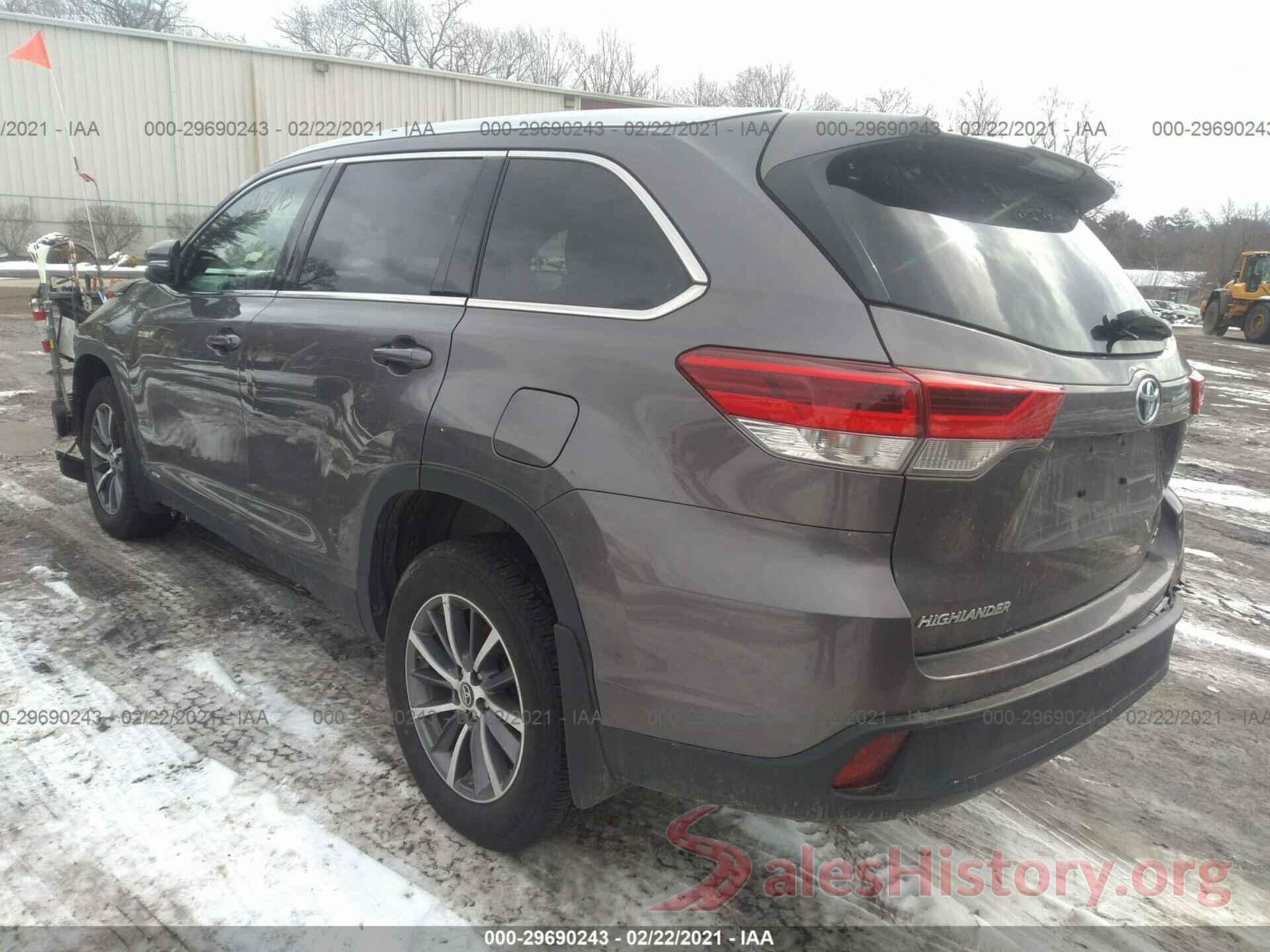 5TDJGRFH5KS061619 2019 TOYOTA HIGHLANDER