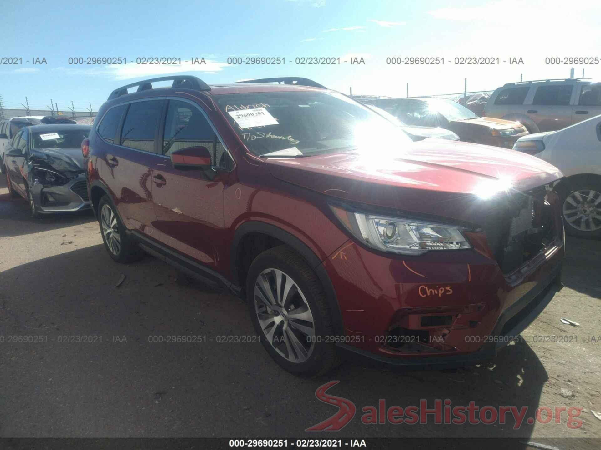 4S4WMAHD5K3476267 2019 SUBARU ASCENT