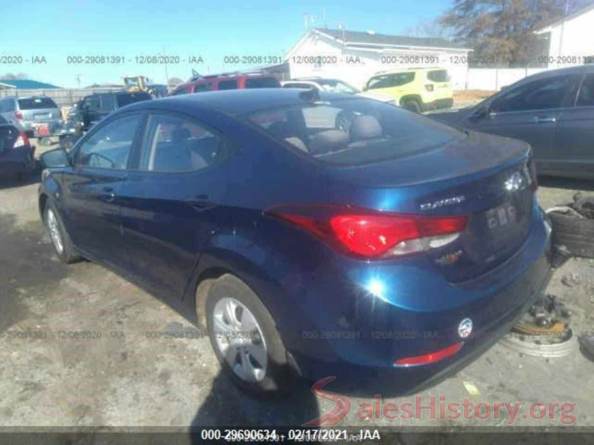 5NPDH4AE0GH784091 2016 HYUNDAI ELANTRA