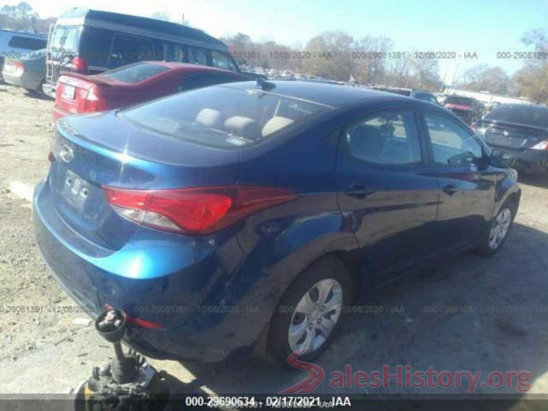 5NPDH4AE0GH784091 2016 HYUNDAI ELANTRA