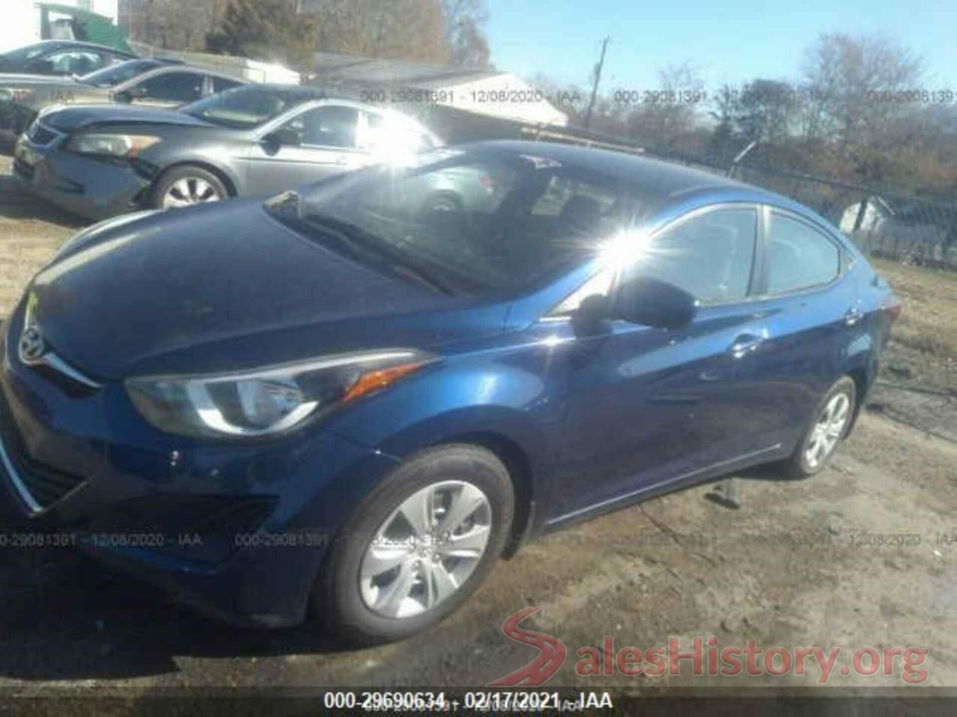 5NPDH4AE0GH784091 2016 HYUNDAI ELANTRA