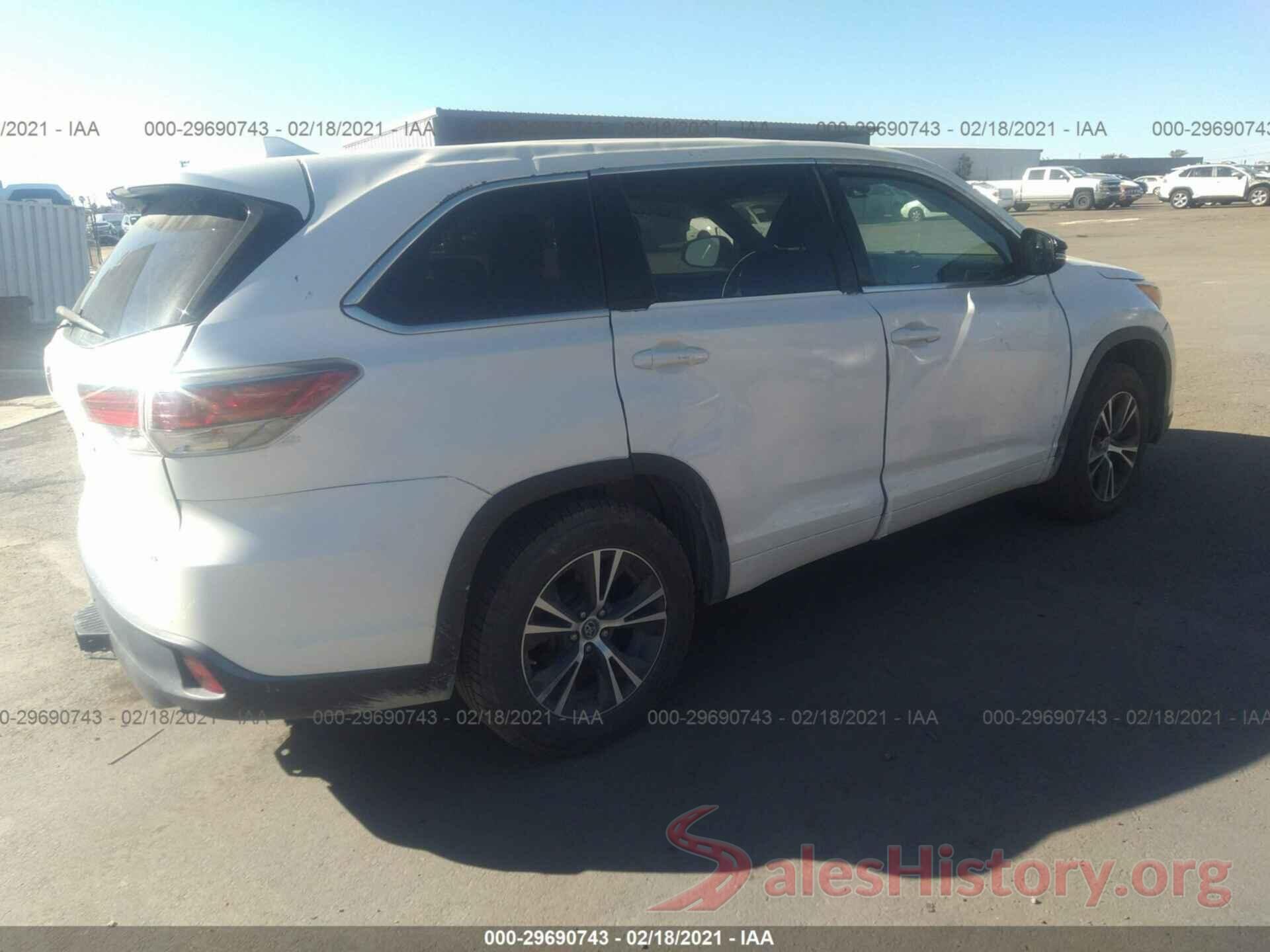 5TDKKRFH7GS162011 2016 TOYOTA HIGHLANDER