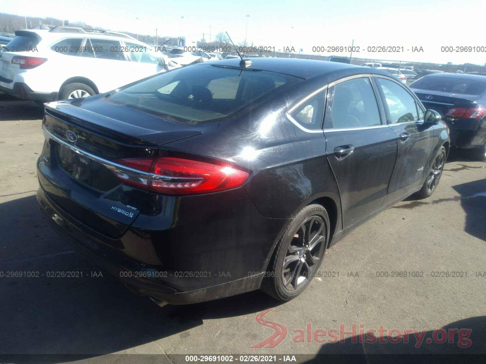 3FA6P0LU0JR138410 2018 FORD FUSION HYBRID