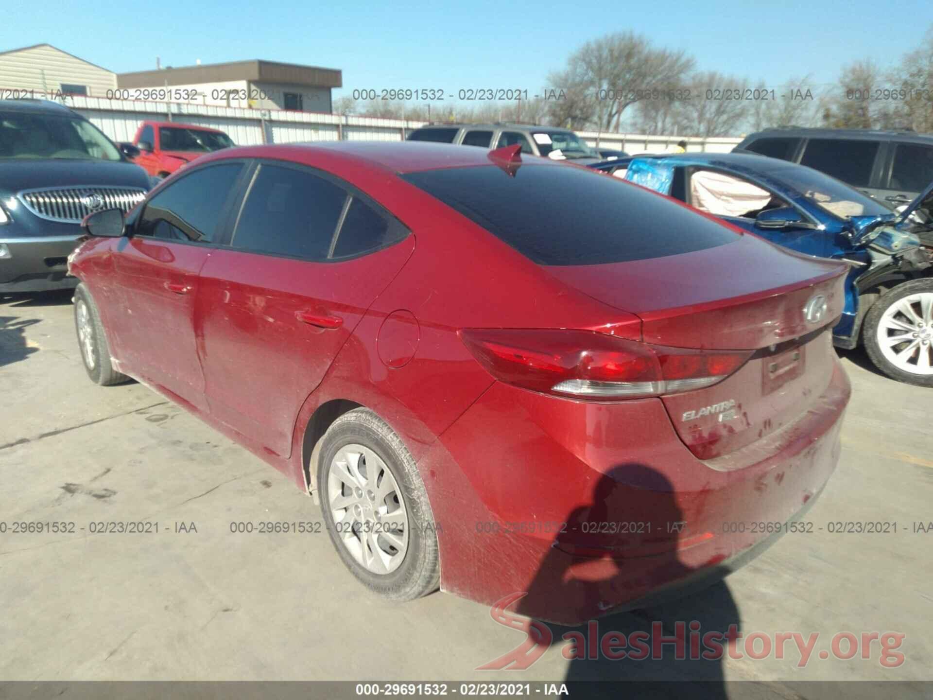 KMHD74LF6HU087889 2017 HYUNDAI ELANTRA