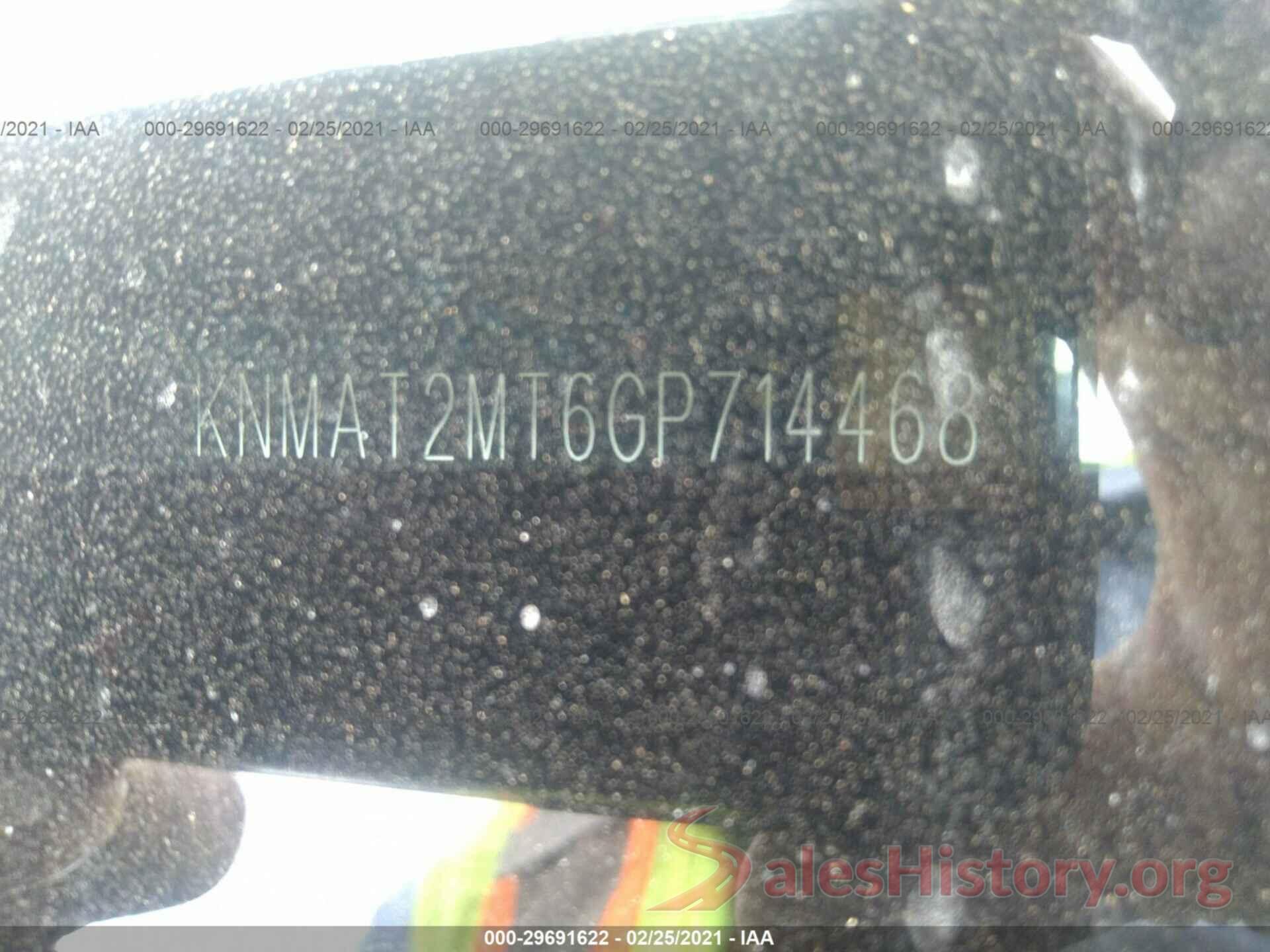 KNMAT2MT6GP714468 2016 NISSAN ROGUE