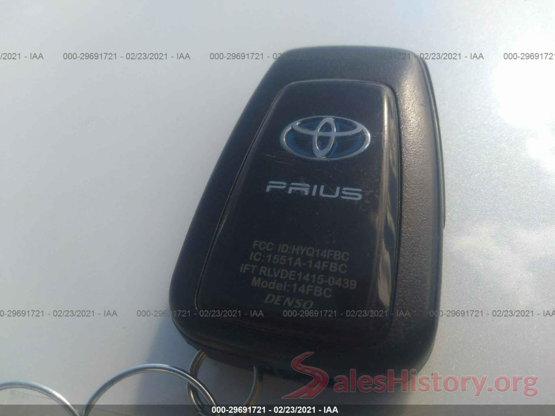 JTDKARFU0G3004143 2016 TOYOTA PRIUS