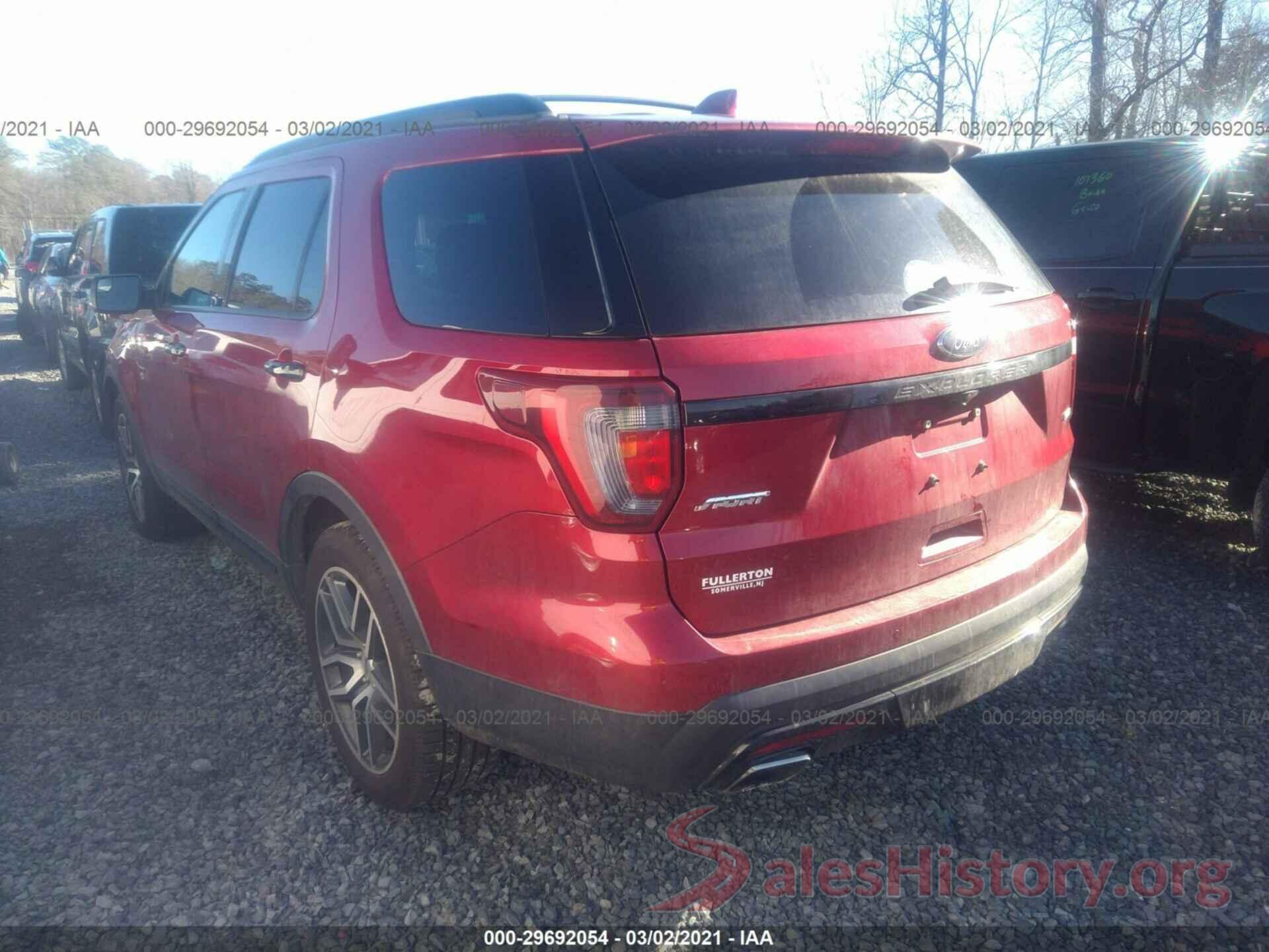 1FM5K8GT7GGB08482 2016 FORD EXPLORER