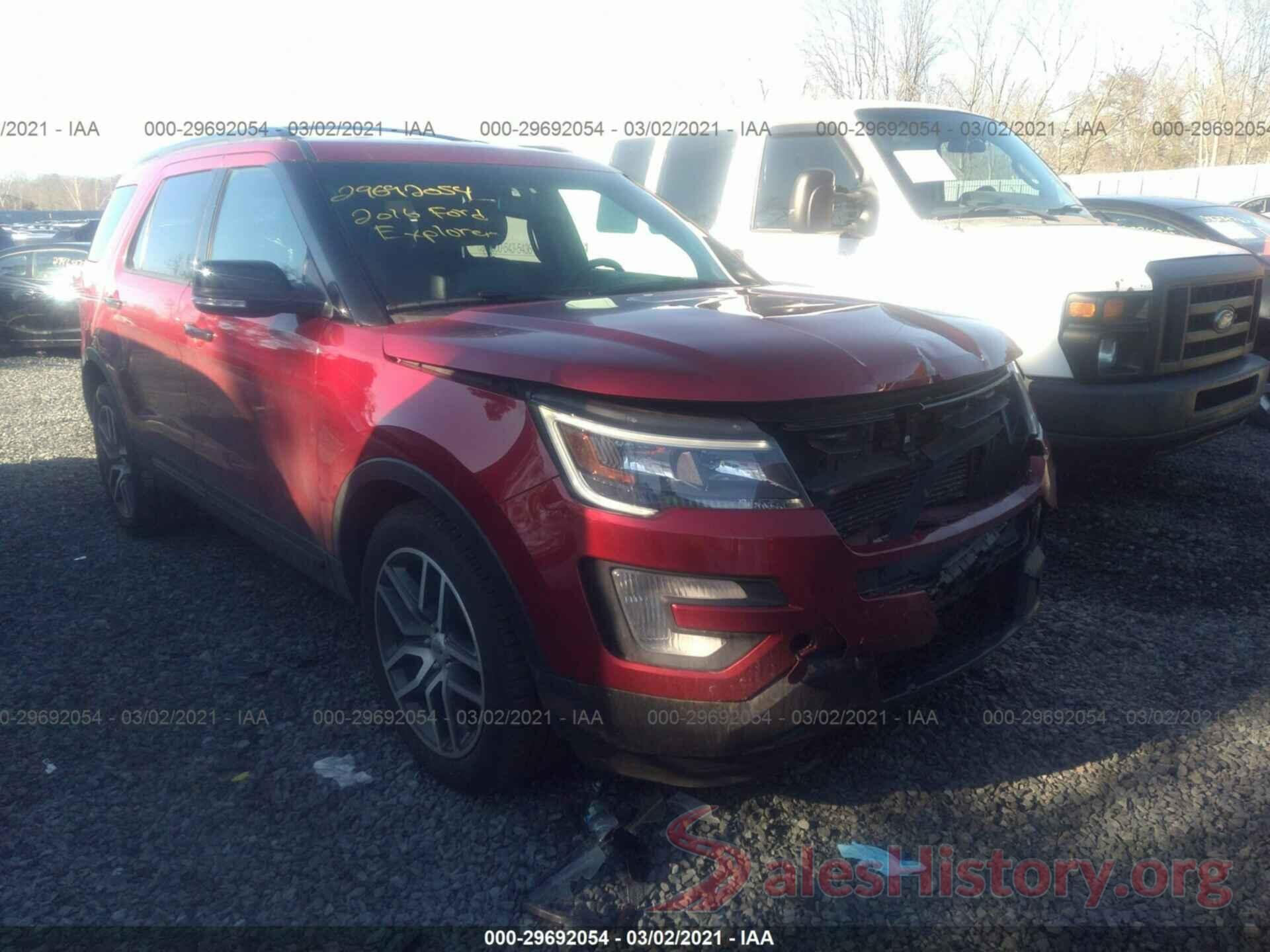 1FM5K8GT7GGB08482 2016 FORD EXPLORER