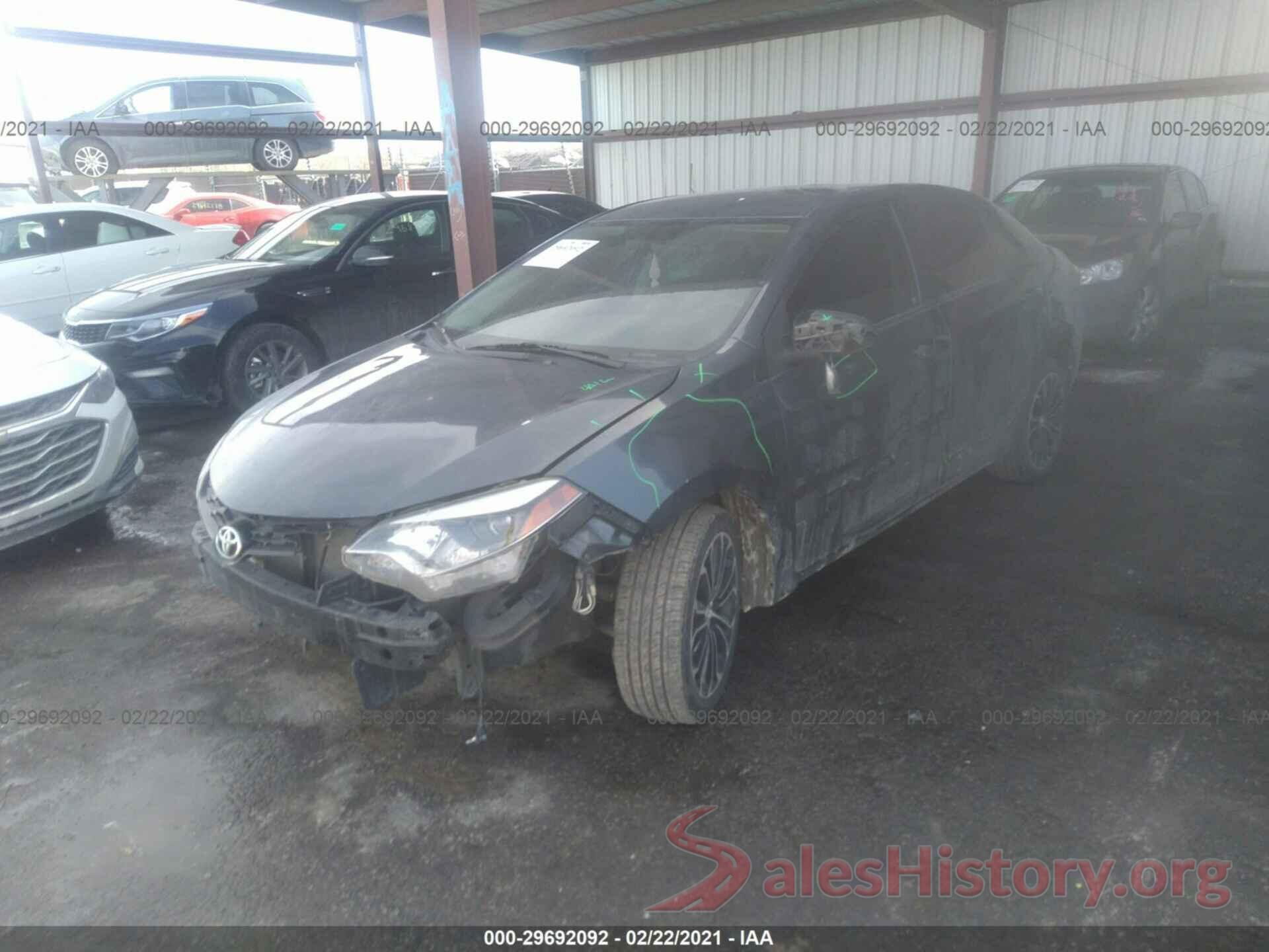 5YFBURHE4GP564378 2016 TOYOTA COROLLA