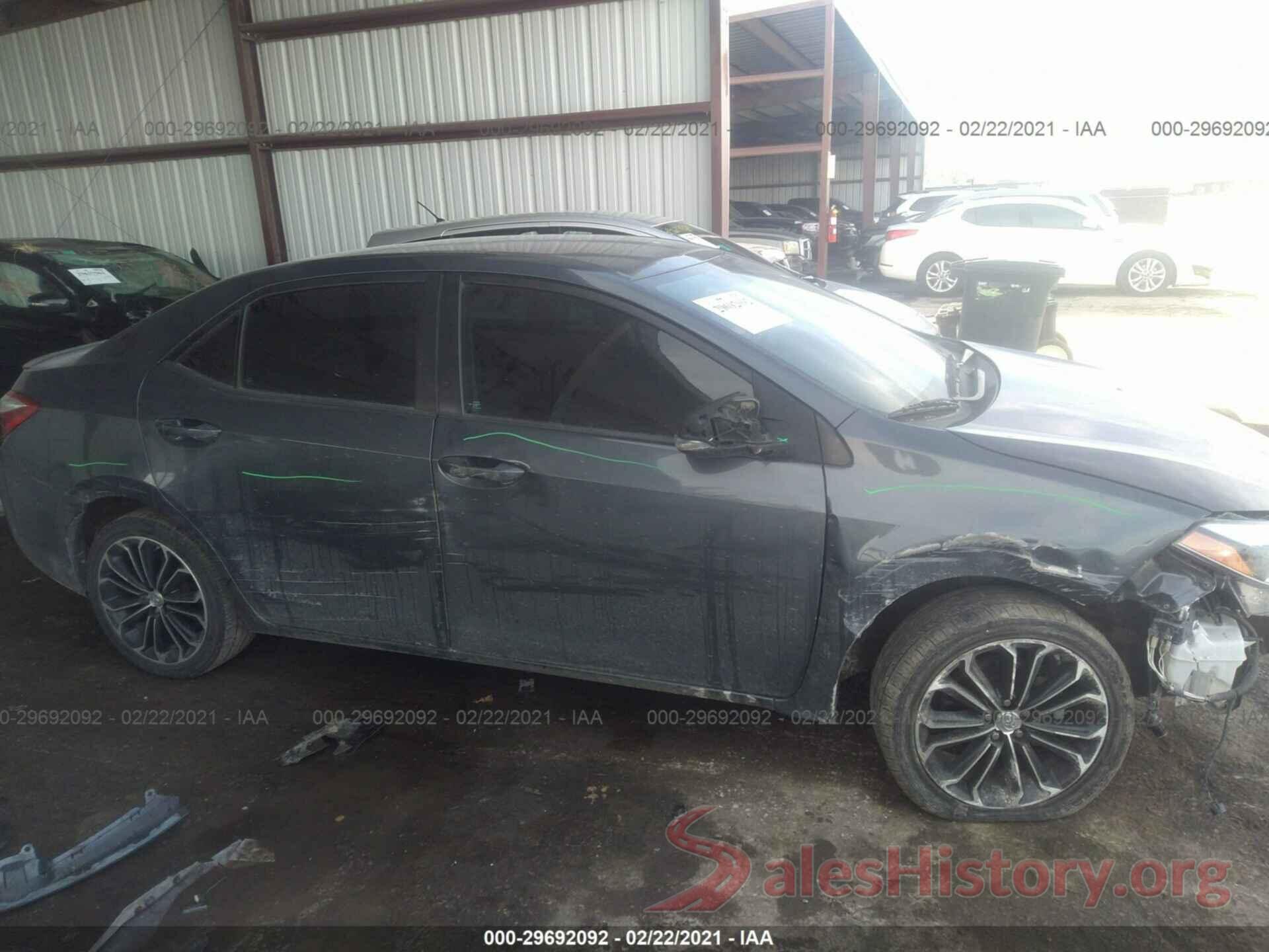 5YFBURHE4GP564378 2016 TOYOTA COROLLA