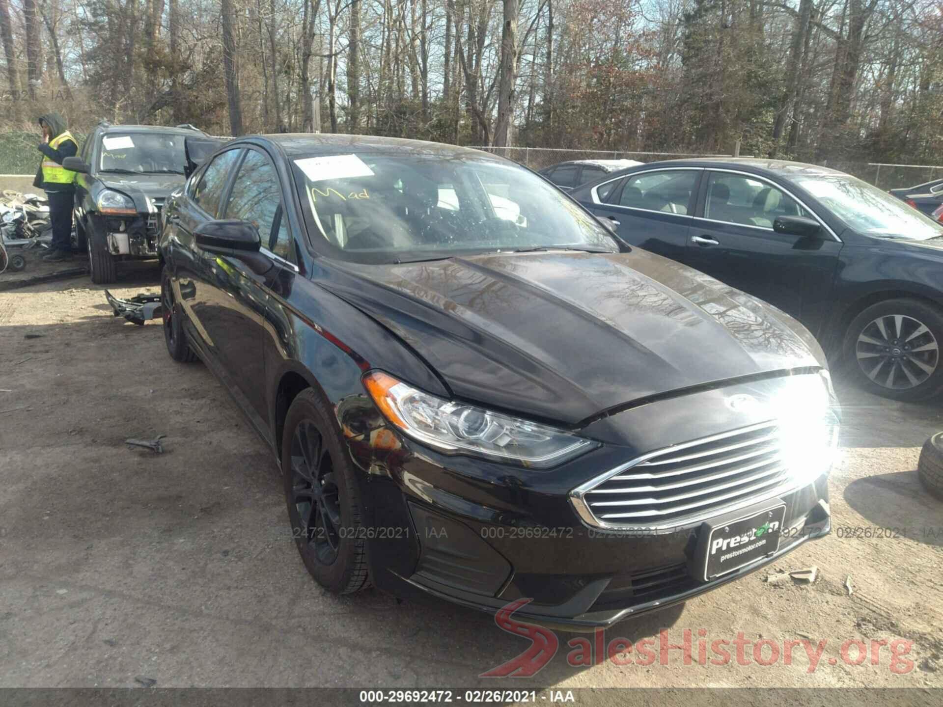 3FA6P0HD8LR122953 2020 FORD FUSION