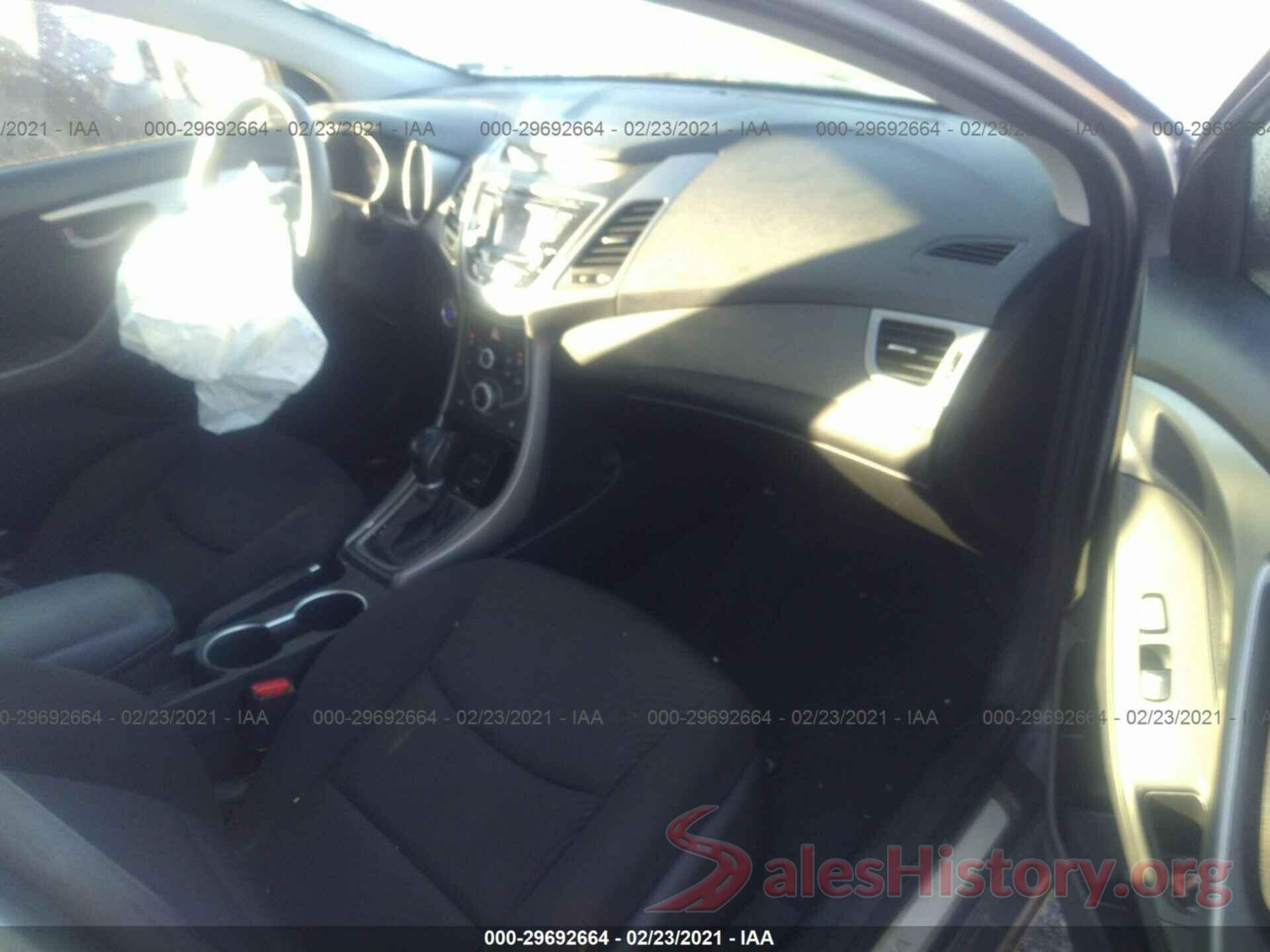 KMHDH4AE0GU623306 2016 HYUNDAI ELANTRA