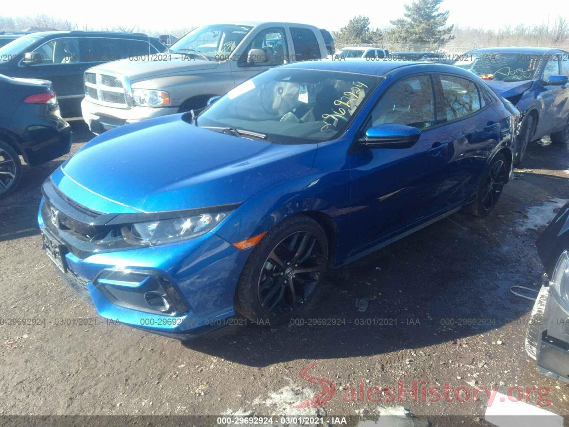 SHHFK7H41LU208915 2020 HONDA CIVIC HATCHBACK