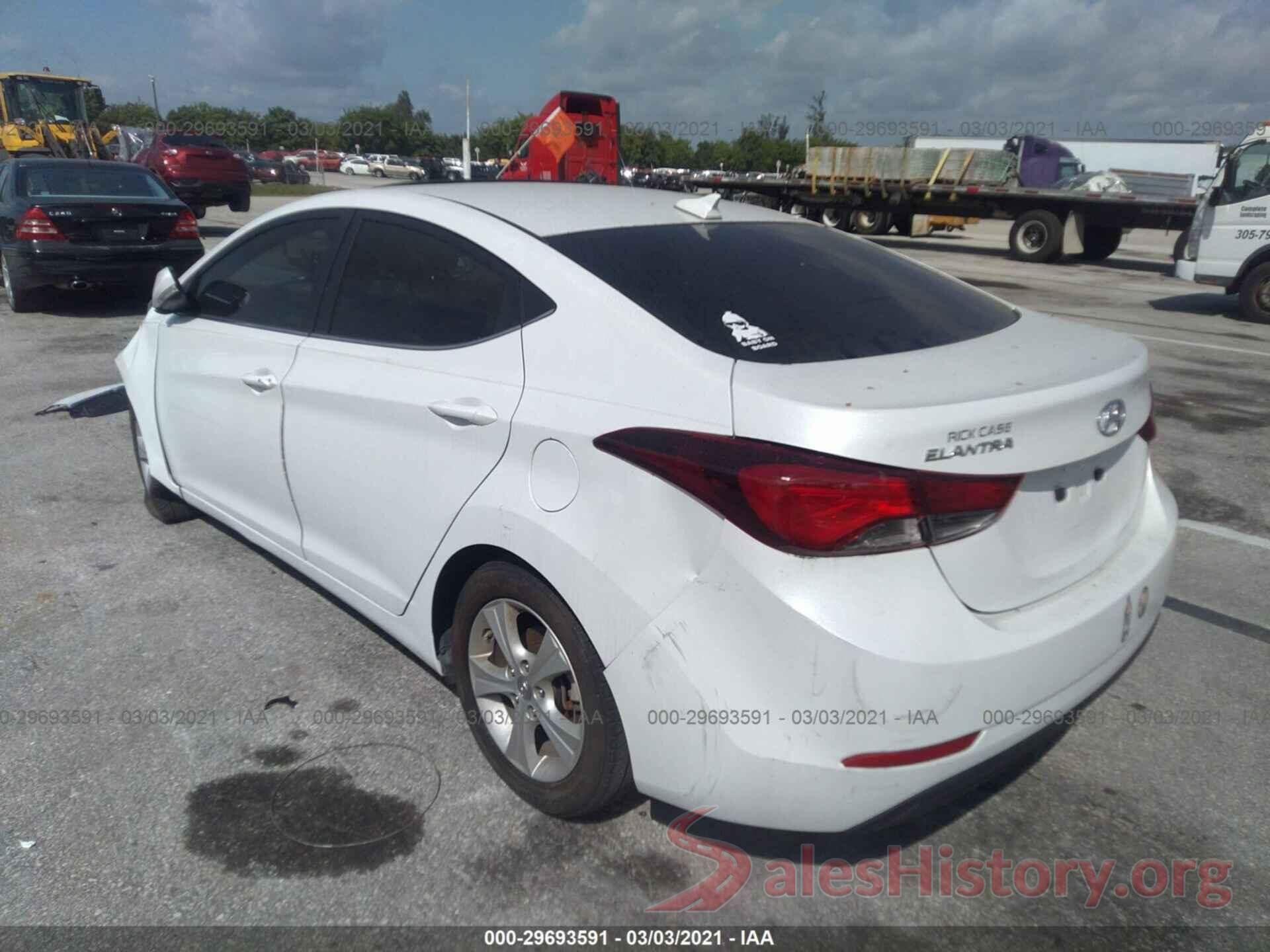 5NPDH4AE0GH677462 2016 HYUNDAI ELANTRA