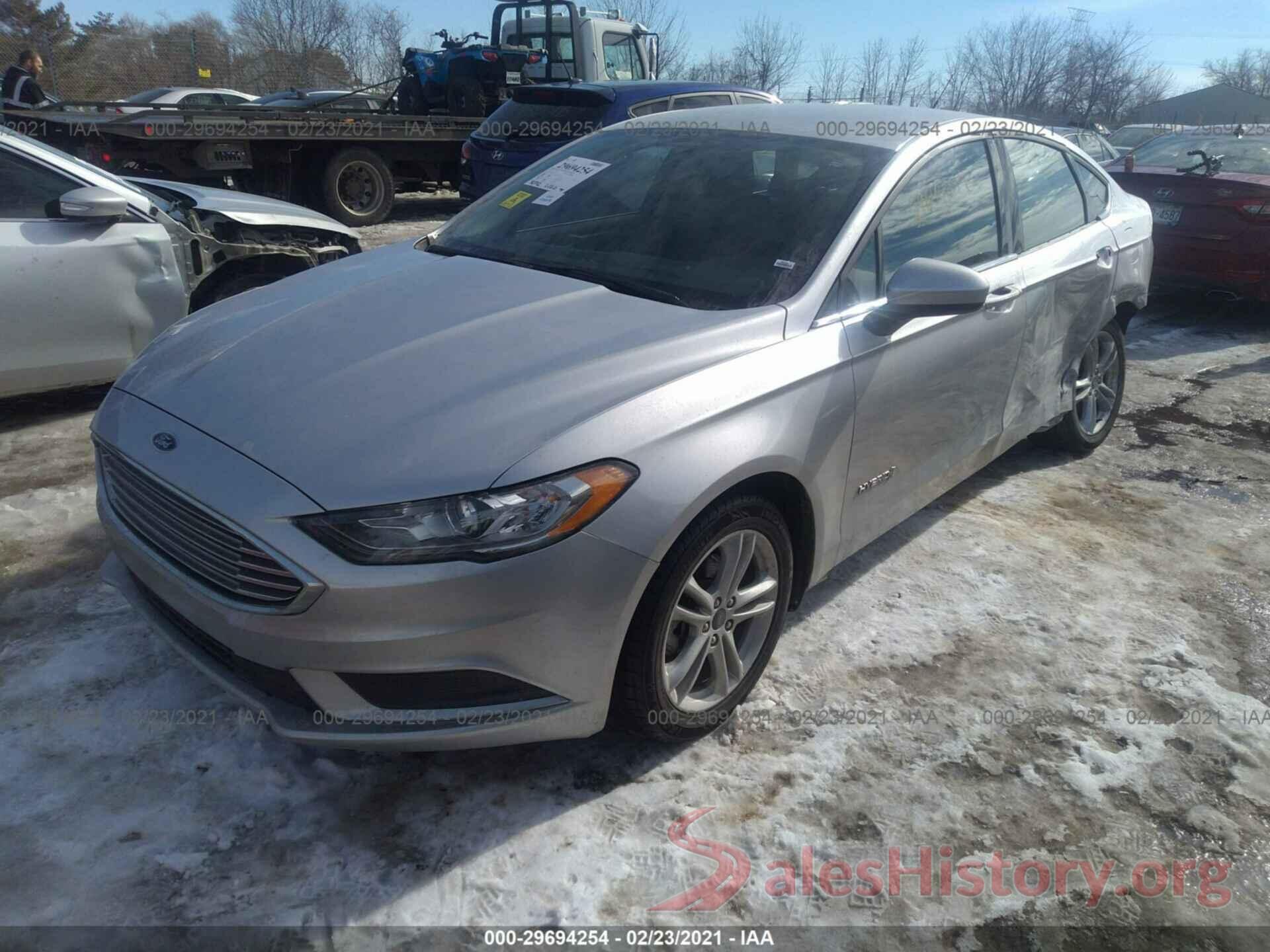 3FA6P0LU6JR173601 2018 FORD FUSION HYBRID