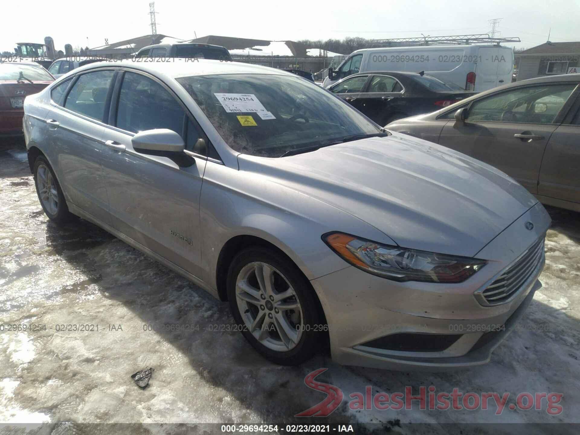 3FA6P0LU6JR173601 2018 FORD FUSION HYBRID