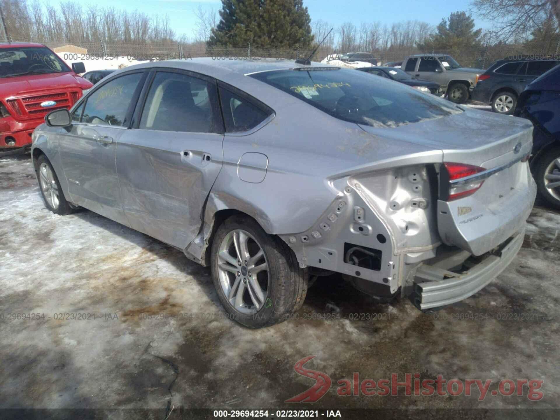 3FA6P0LU6JR173601 2018 FORD FUSION HYBRID