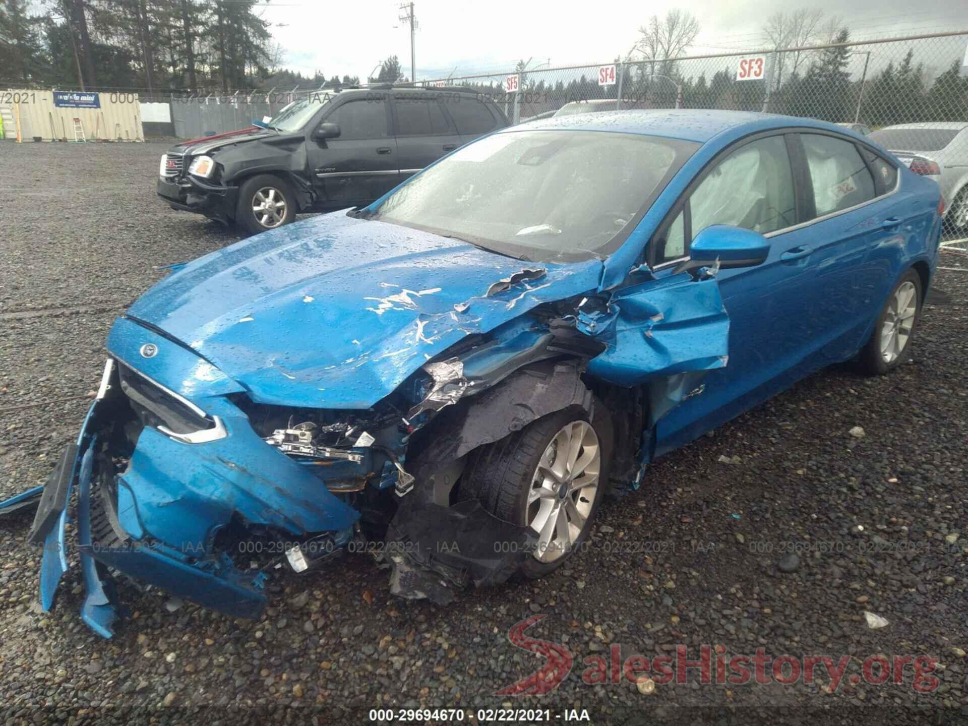 3FA6P0LU7KR206655 2019 FORD FUSION HYBRID