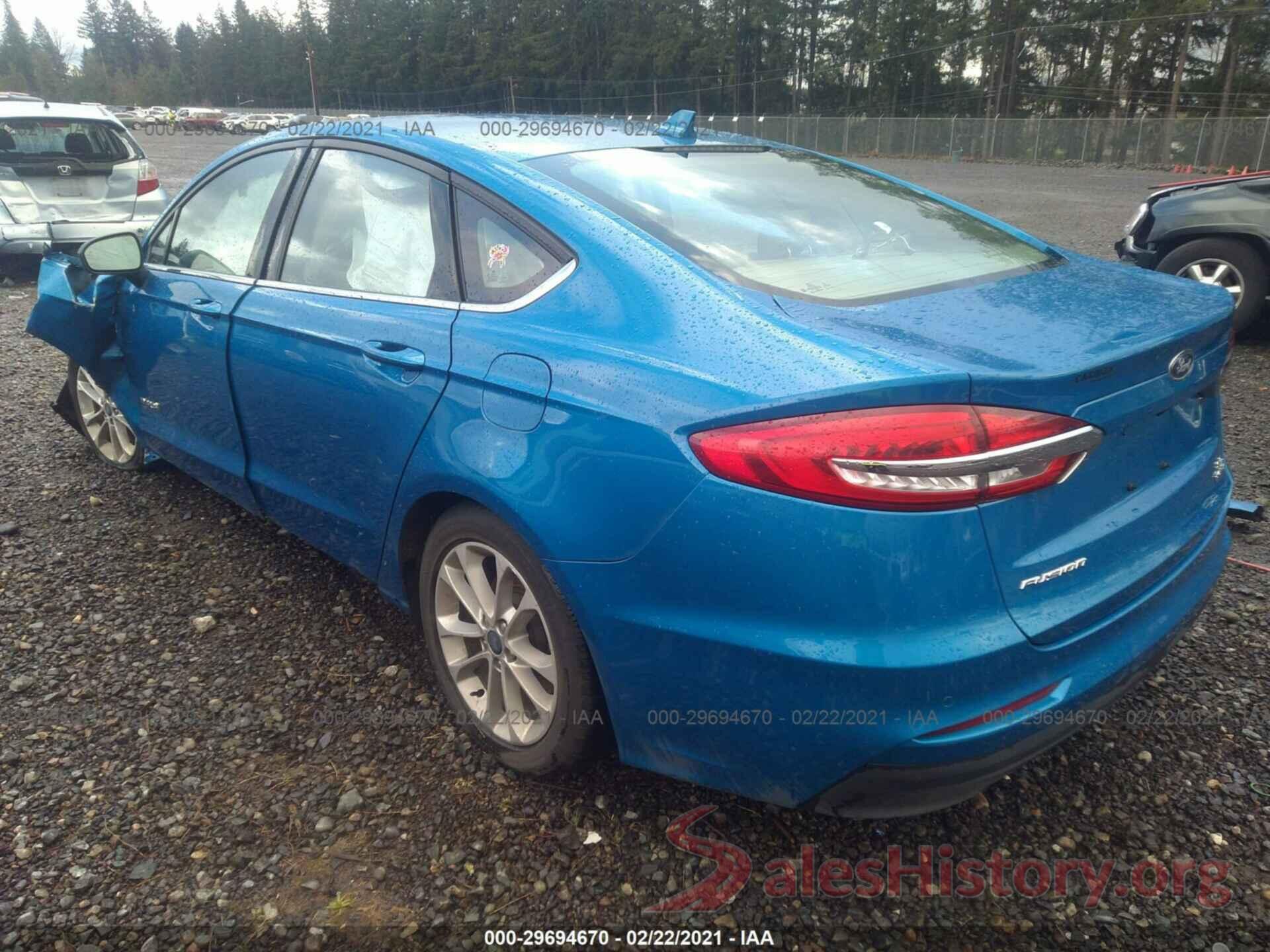 3FA6P0LU7KR206655 2019 FORD FUSION HYBRID