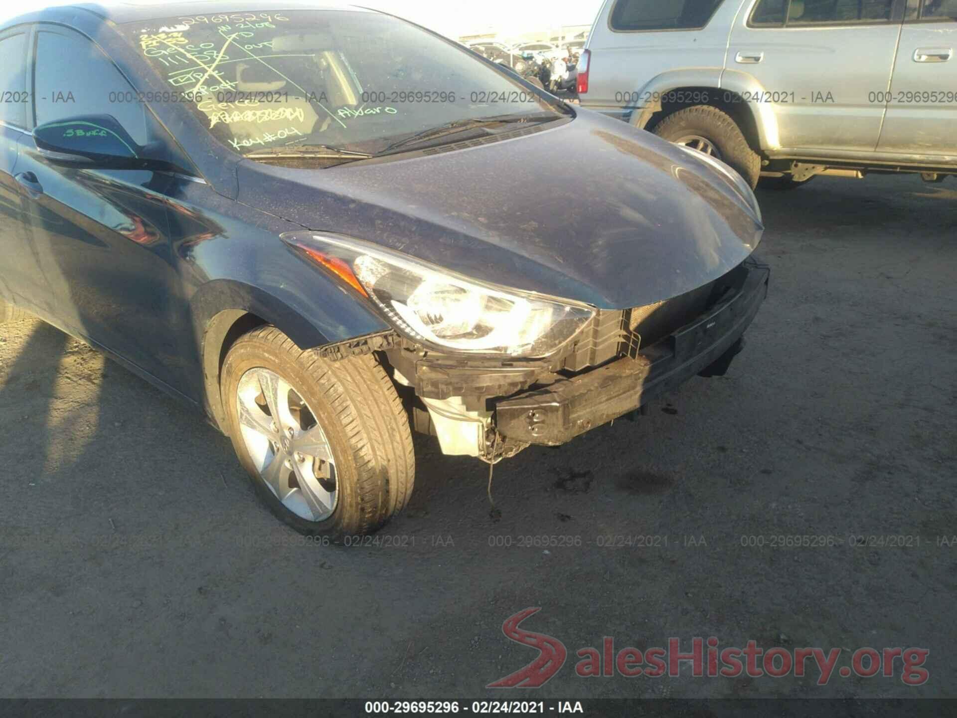 KMHDH4AE2GU636302 2016 HYUNDAI ELANTRA