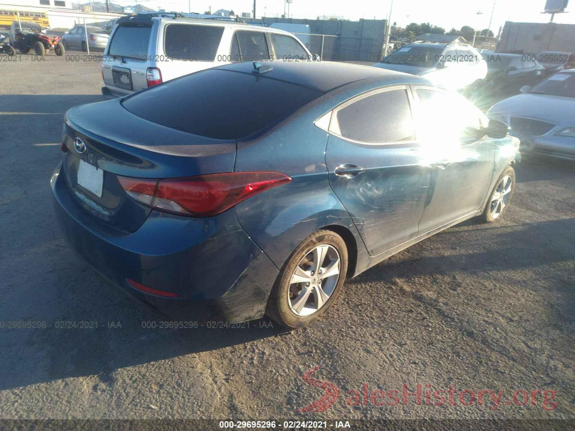 KMHDH4AE2GU636302 2016 HYUNDAI ELANTRA