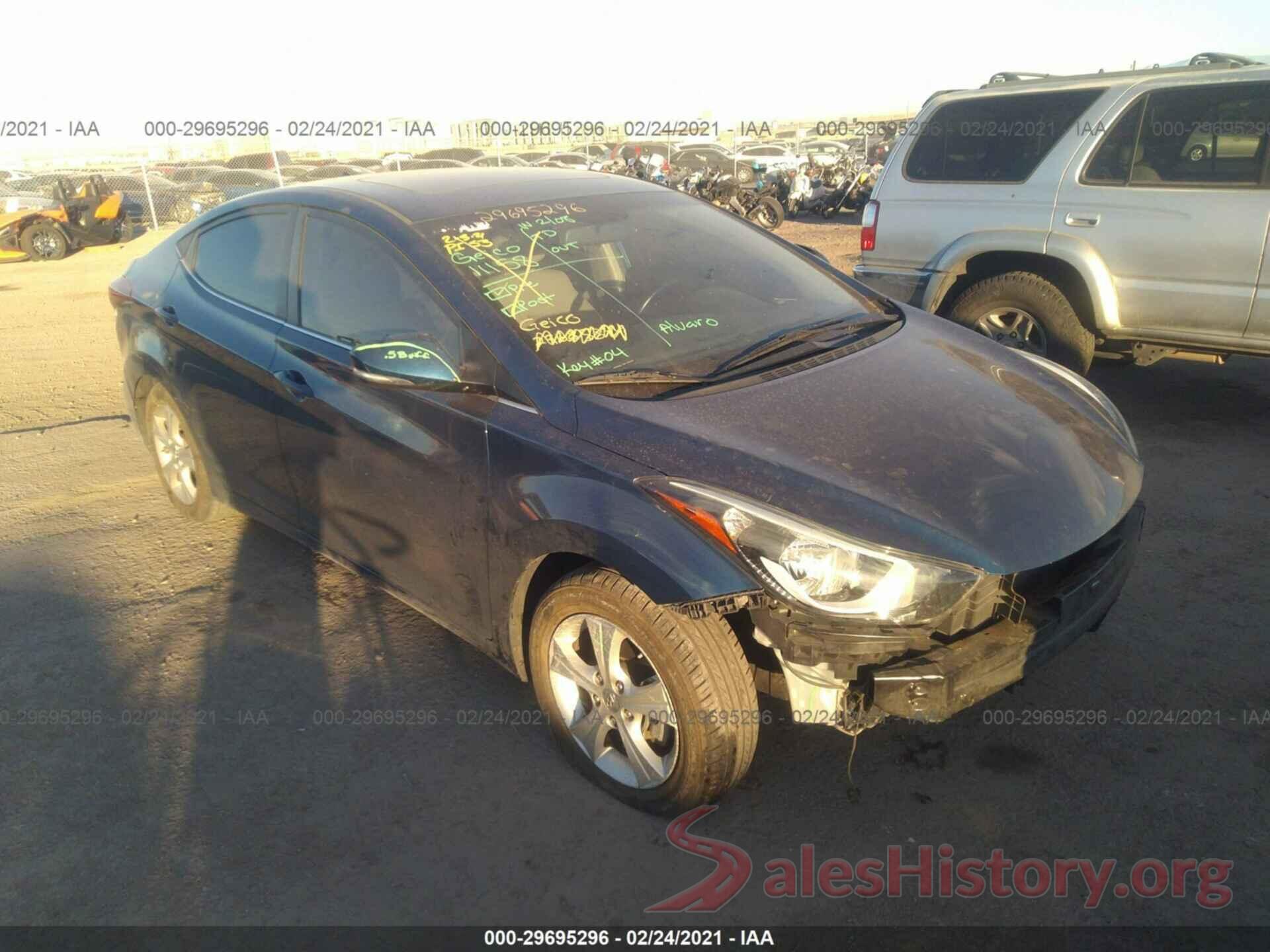 KMHDH4AE2GU636302 2016 HYUNDAI ELANTRA