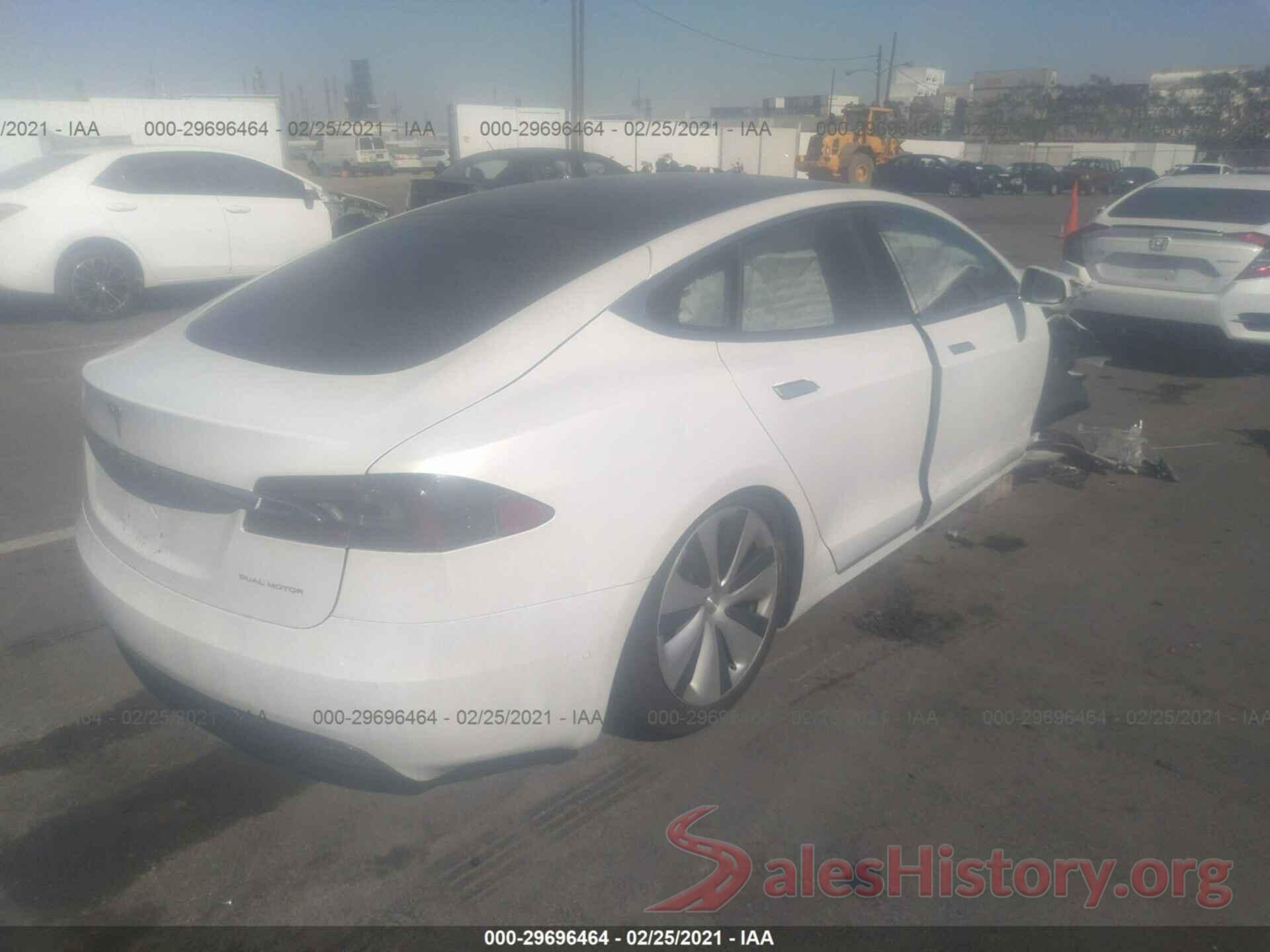 5YJSA1E29LF390530 2020 TESLA MODEL S