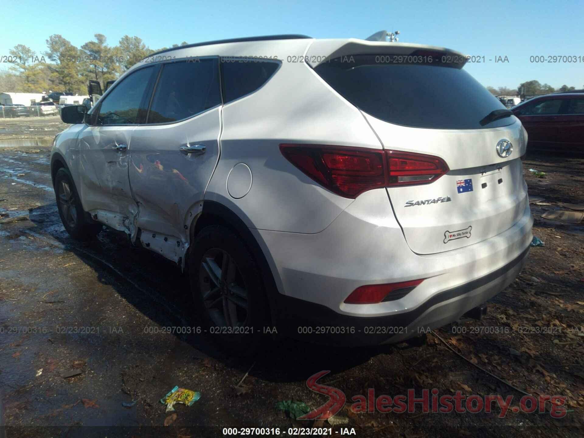 5NMZU3LB4JH107273 2018 HYUNDAI SANTA FE SPORT