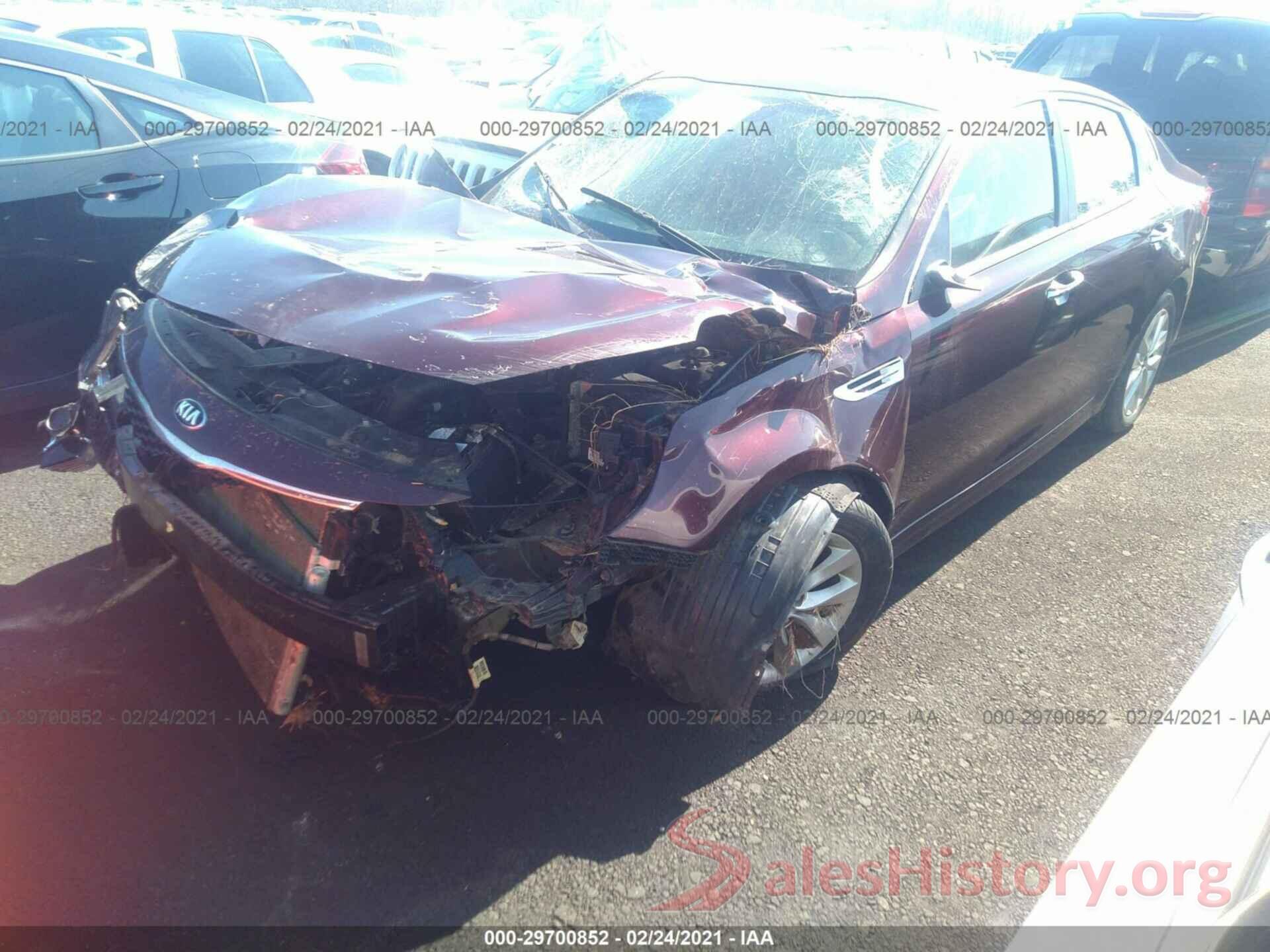 5XXGT4L35GG001544 2016 KIA OPTIMA