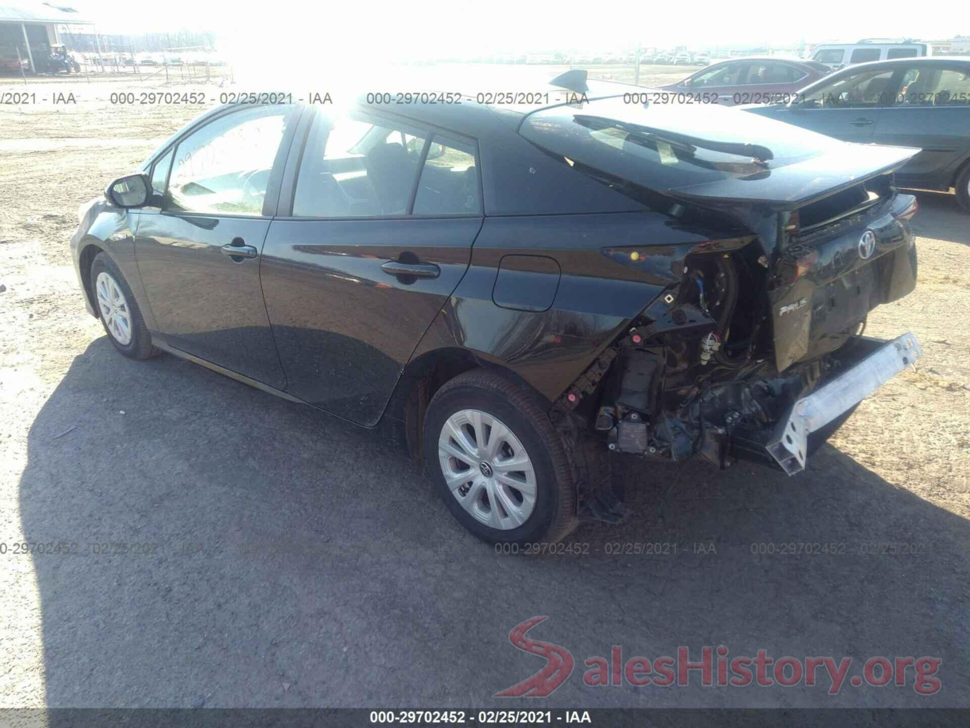 JTDKARFU3K3076950 2019 TOYOTA PRIUS