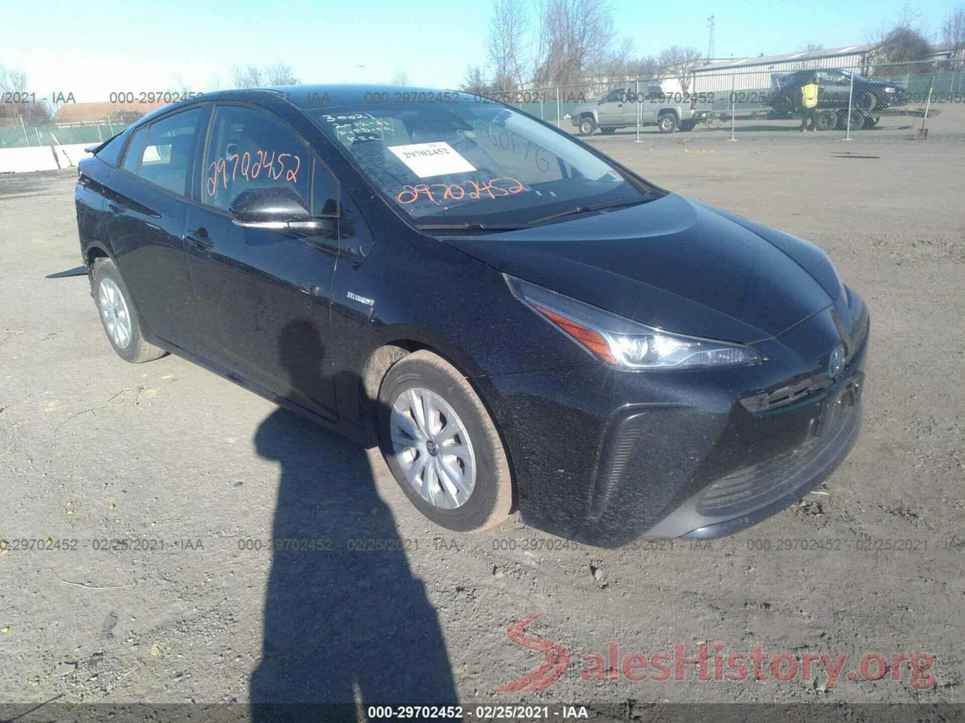 JTDKARFU3K3076950 2019 TOYOTA PRIUS