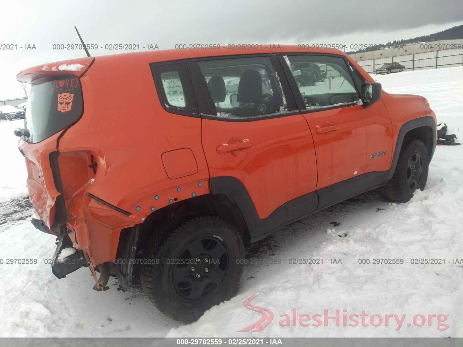 ZACCJBAT0GPD47086 2016 JEEP RENEGADE