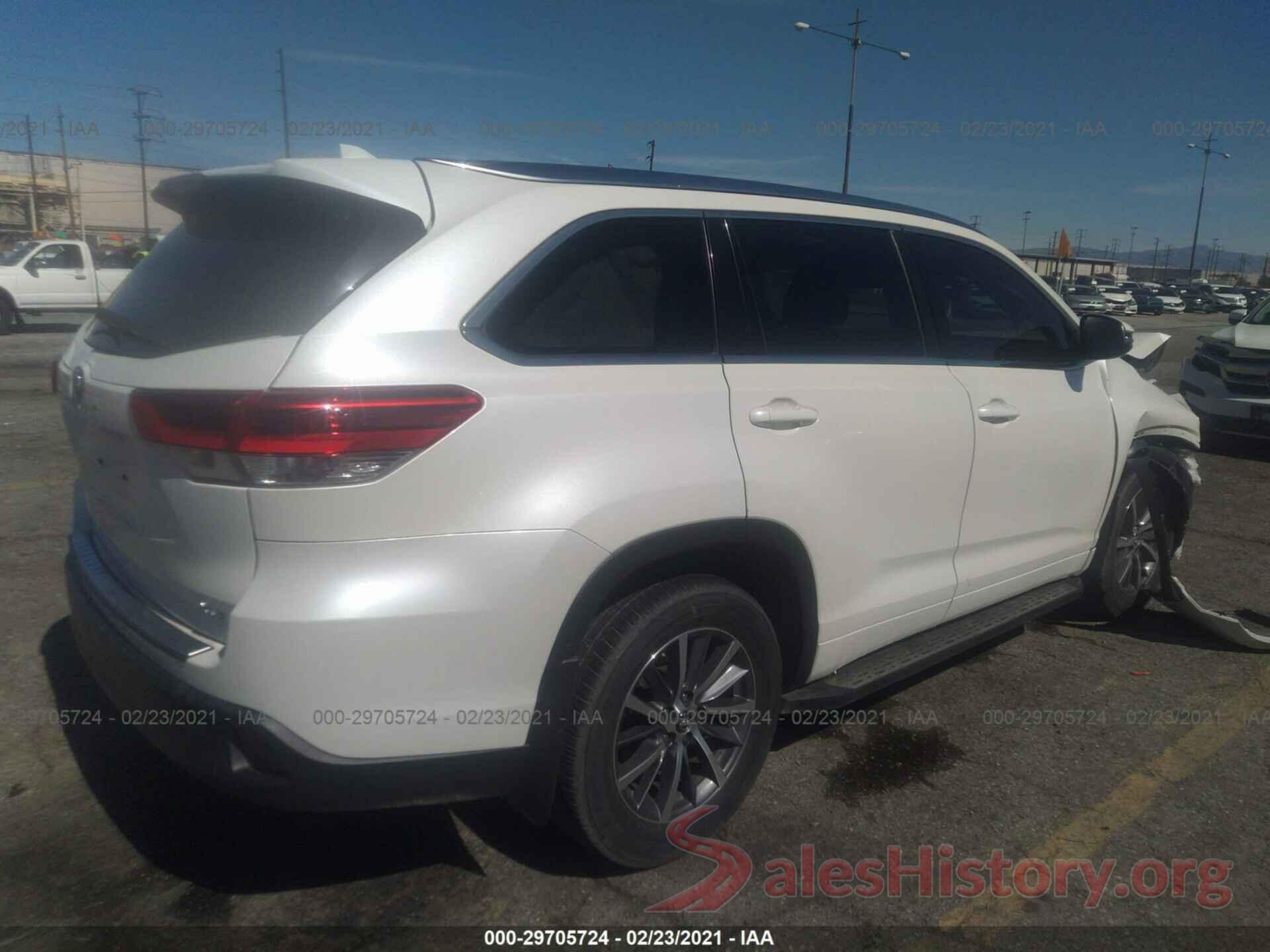 5TDKZRFH4JS547500 2018 TOYOTA HIGHLANDER