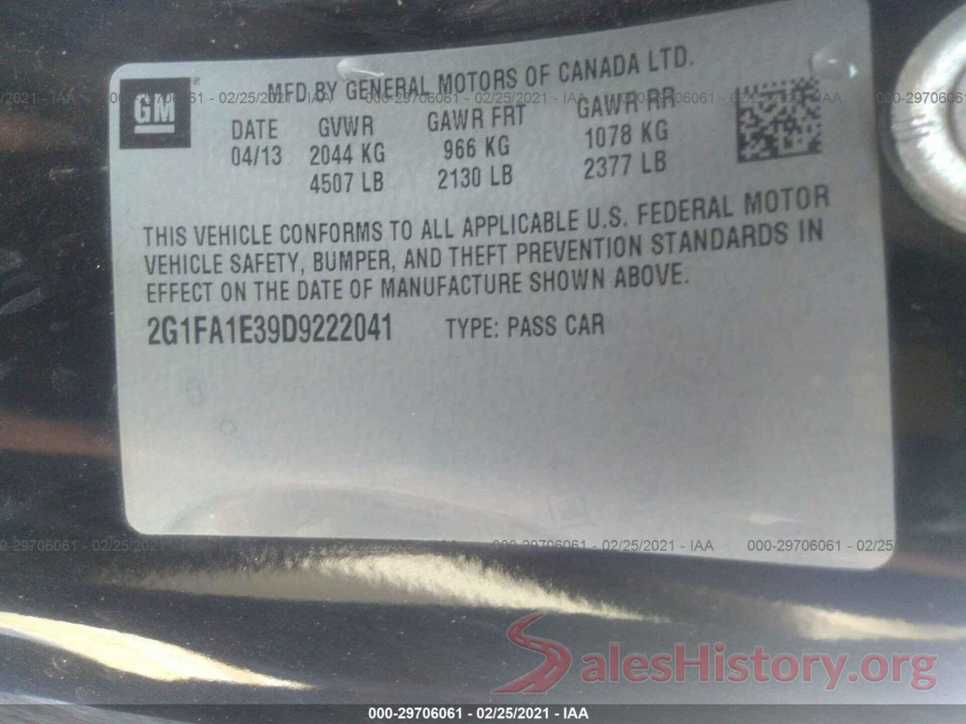 1N4AL3AP1JC229298 2013 CHEVROLET CAMARO