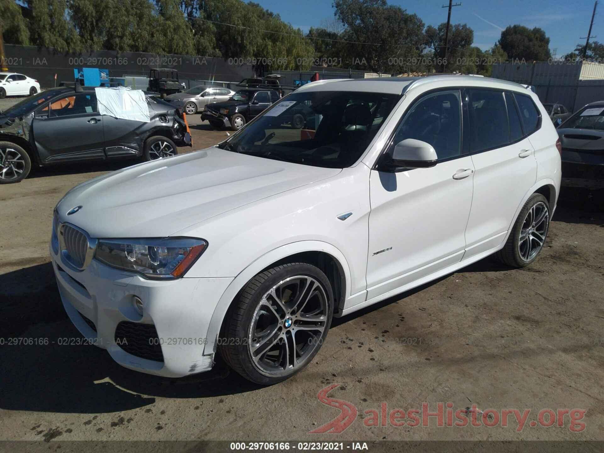 5UXWX7C56H0S19657 2017 BMW X3