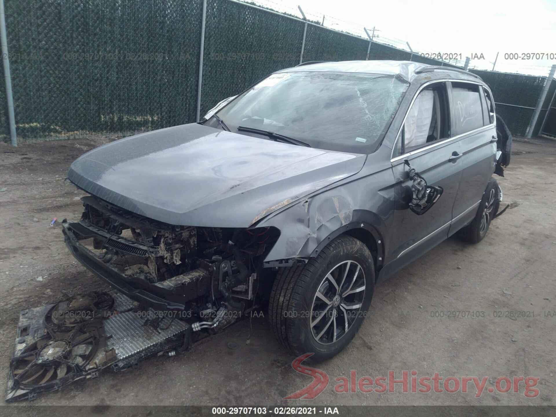 3VV3B7AX2MM034845 2021 VOLKSWAGEN TIGUAN