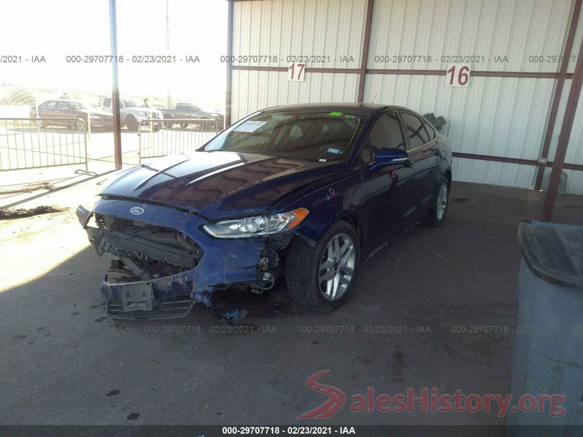 3FA6P0H7XGR143237 2016 FORD FUSION