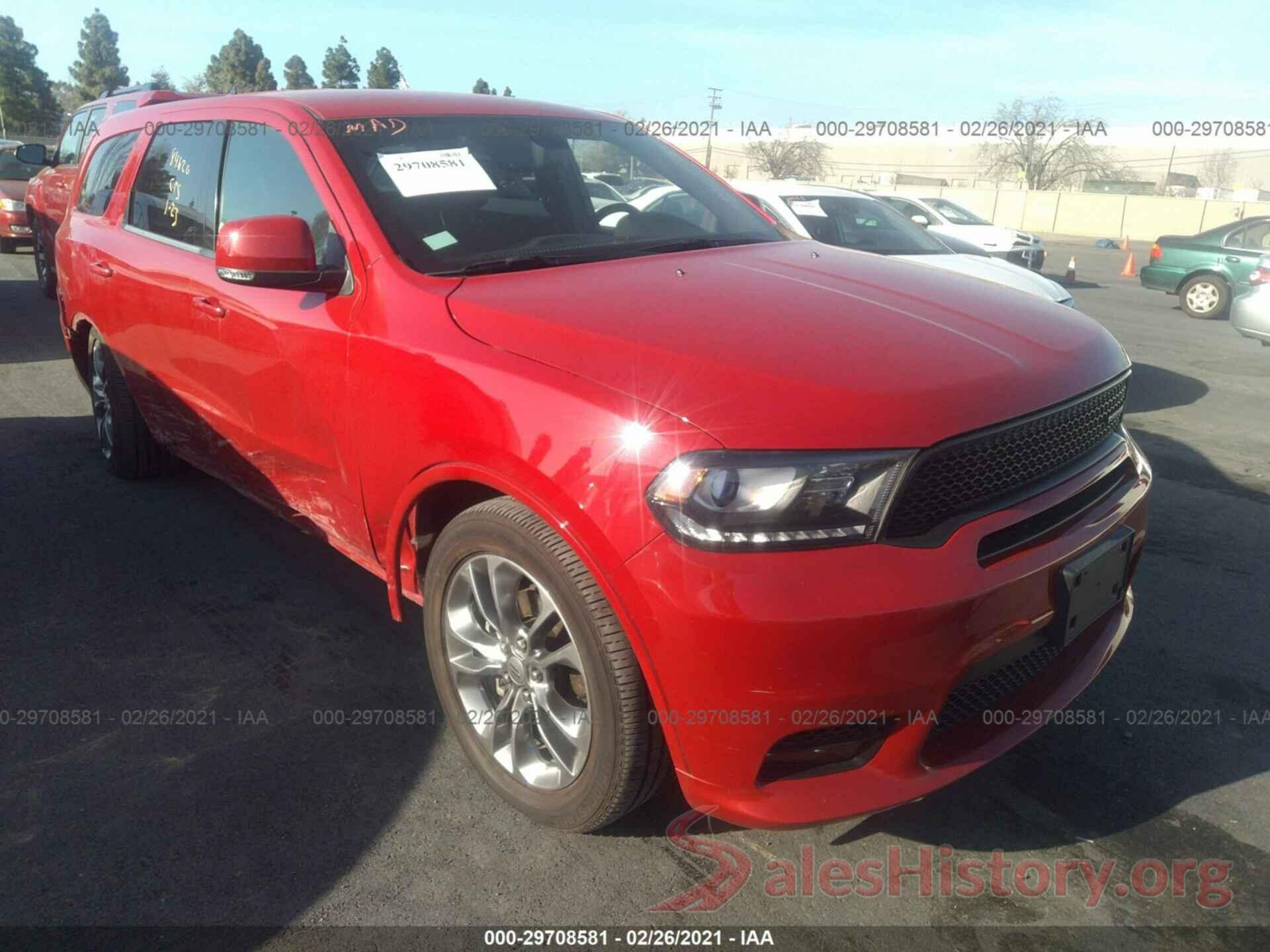 1C4RDJDG3KC744332 2019 DODGE DURANGO