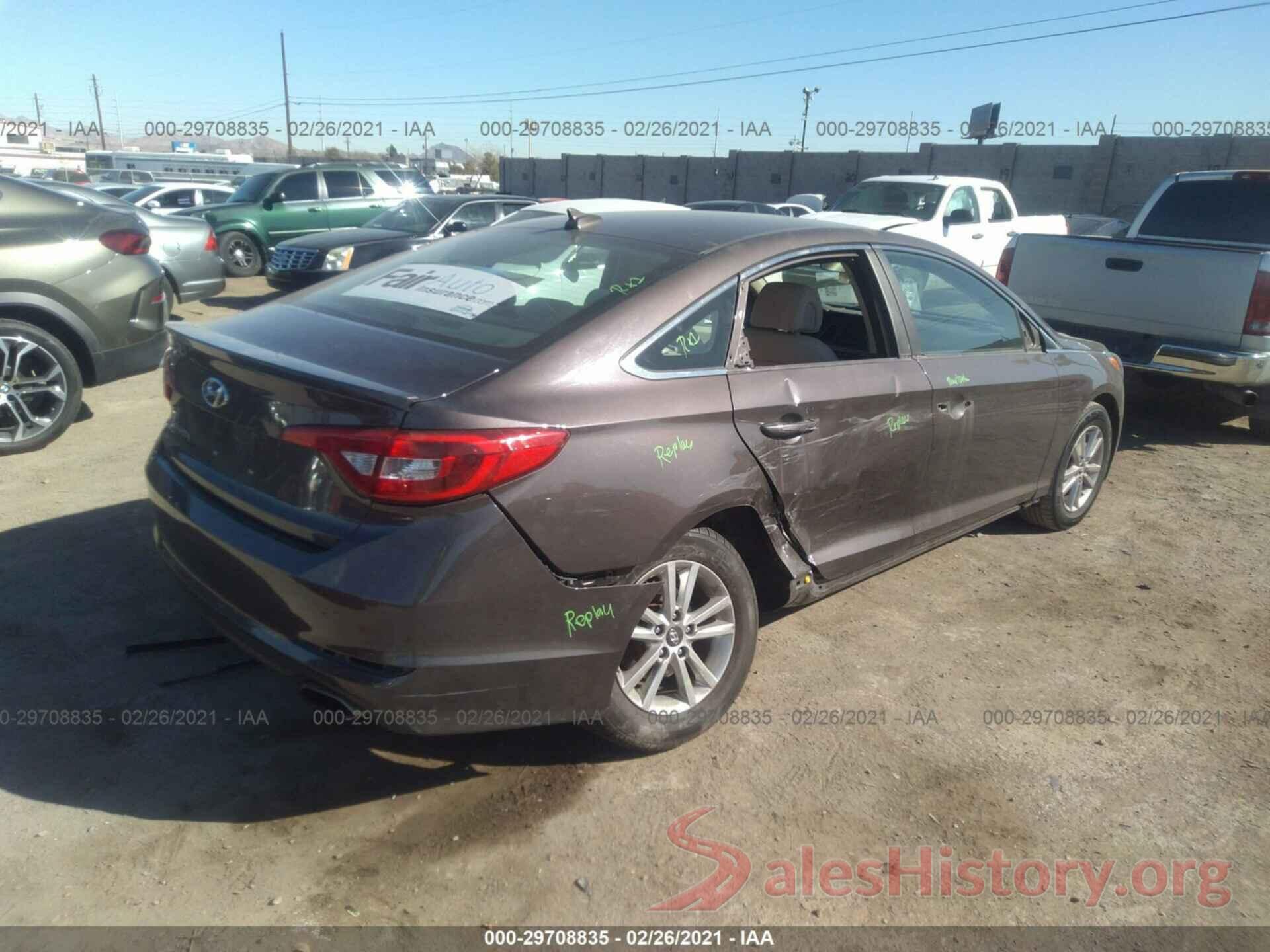 5NPE24AF4HH582421 2017 HYUNDAI SONATA