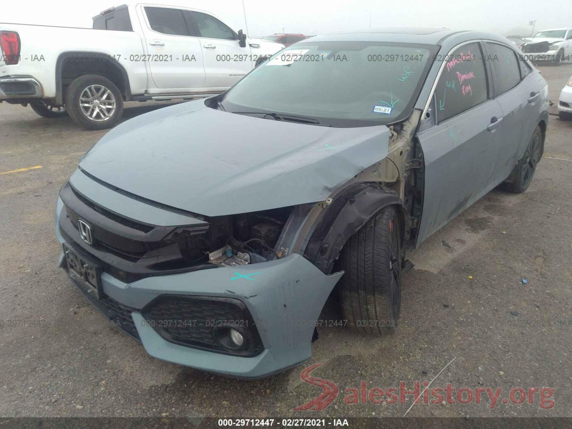 SHHFK7H58JU219500 2018 HONDA CIVIC HATCHBACK