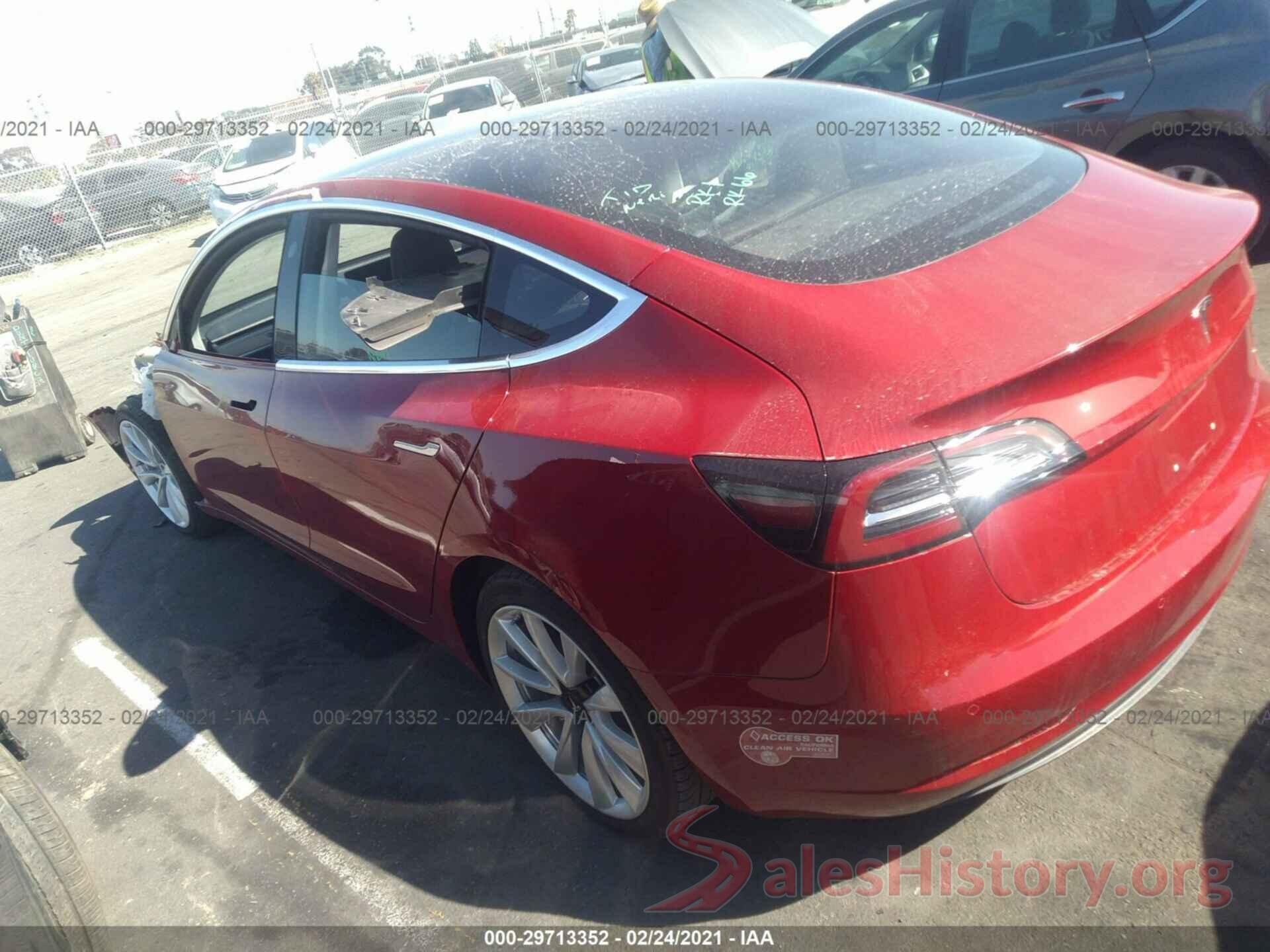 5YJ3E1EA1JF050852 2018 TESLA MODEL 3