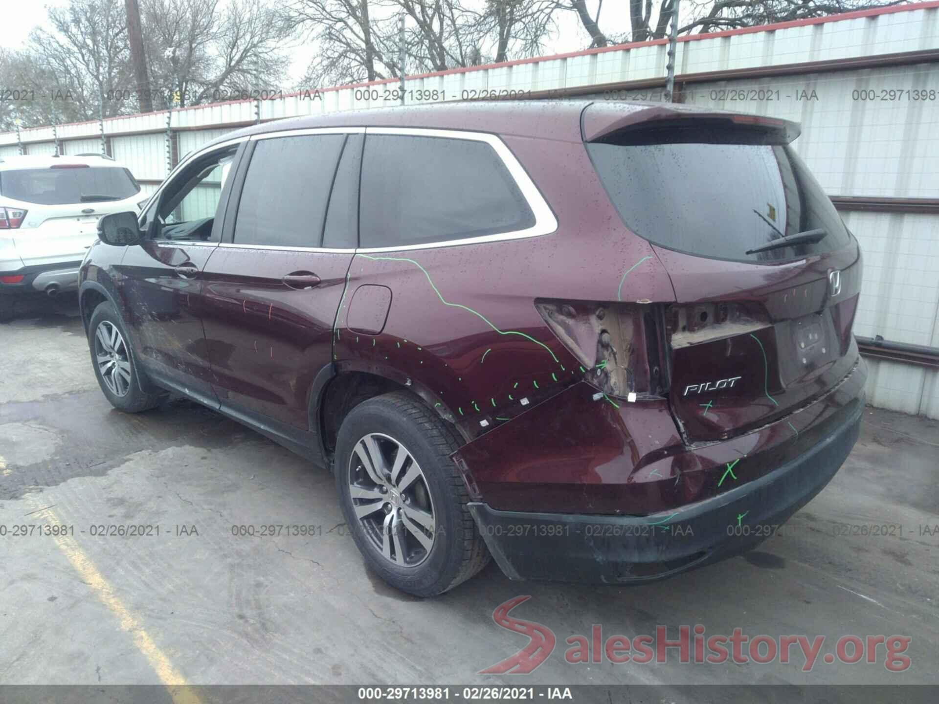 5FNYF5H32GB039083 2016 HONDA PILOT