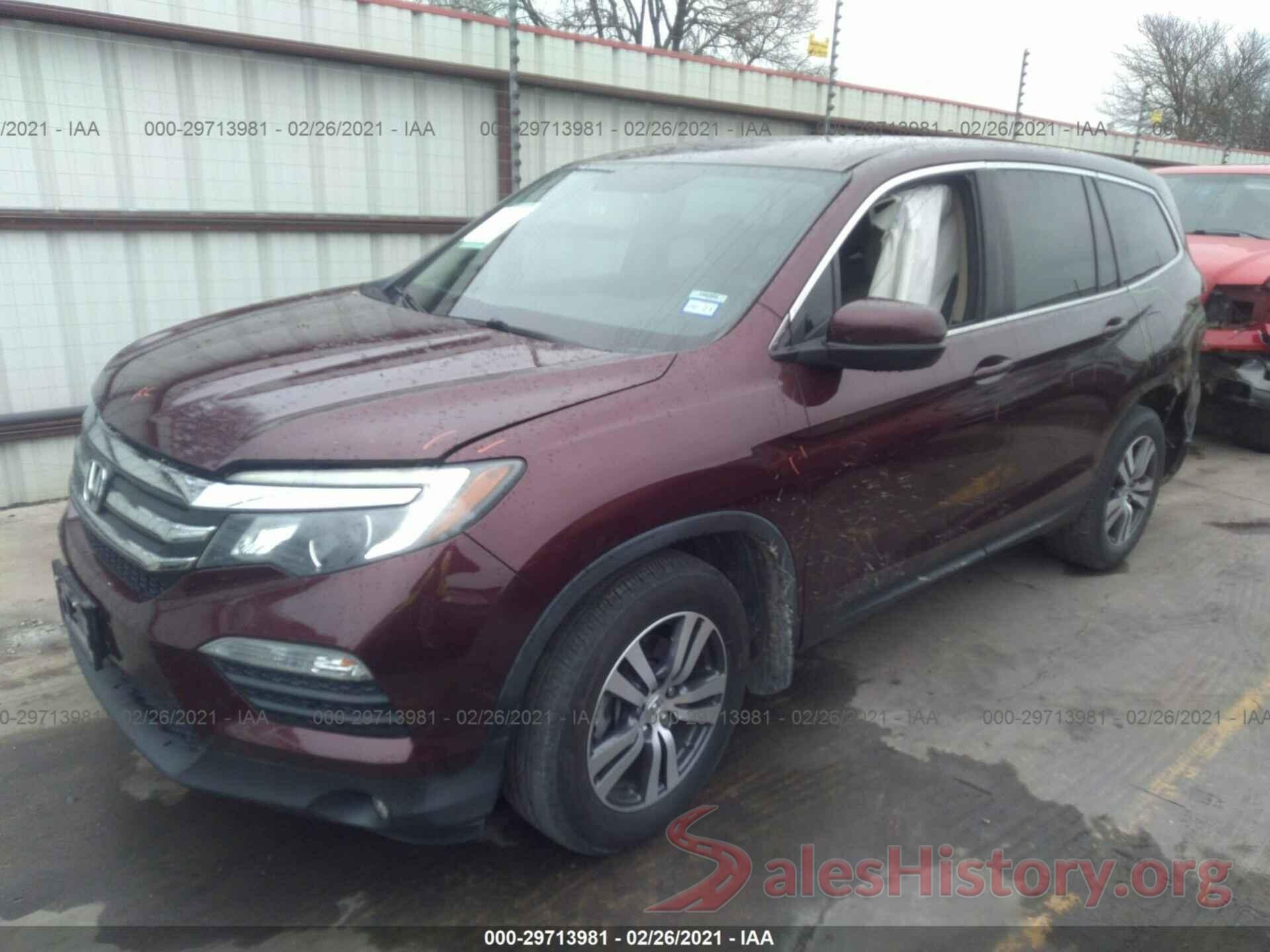 5FNYF5H32GB039083 2016 HONDA PILOT